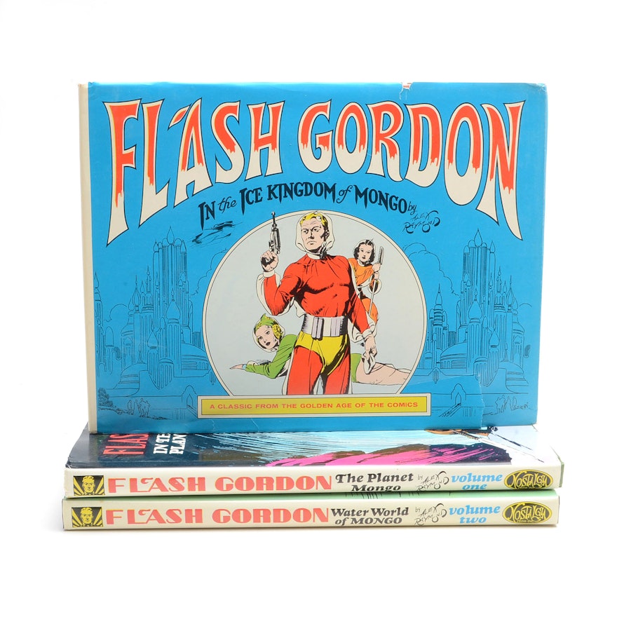 Three Hardcover Flash Gordon Comics Collections