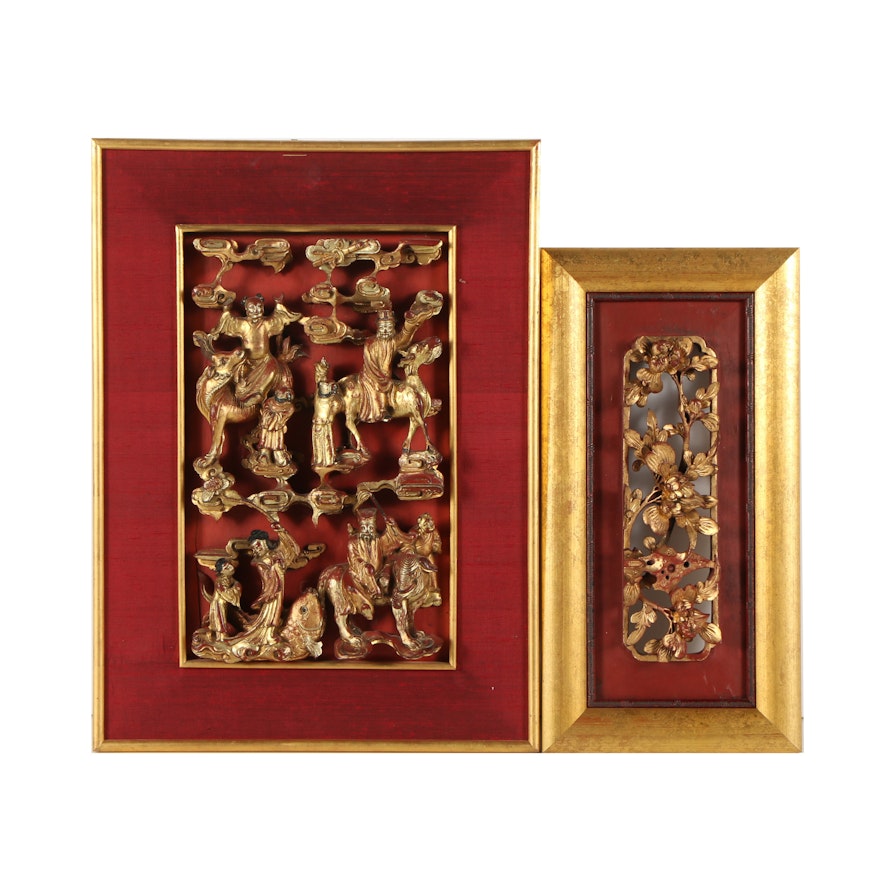 Chinese Wooden Relief Carvings