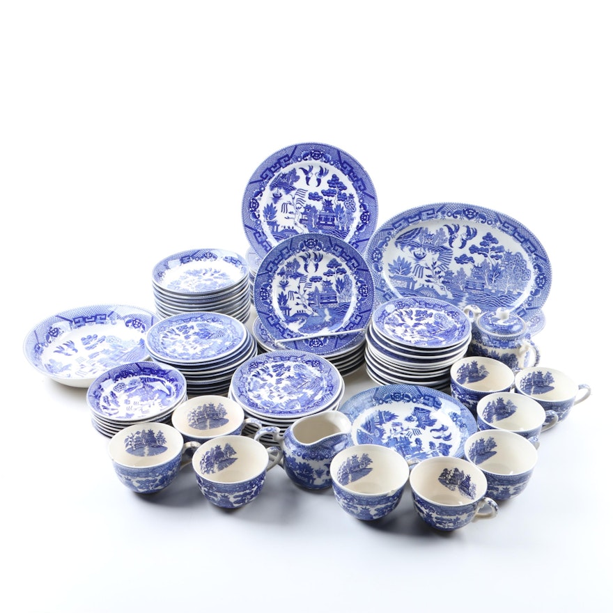 Blue Willow Ceramic Tableware