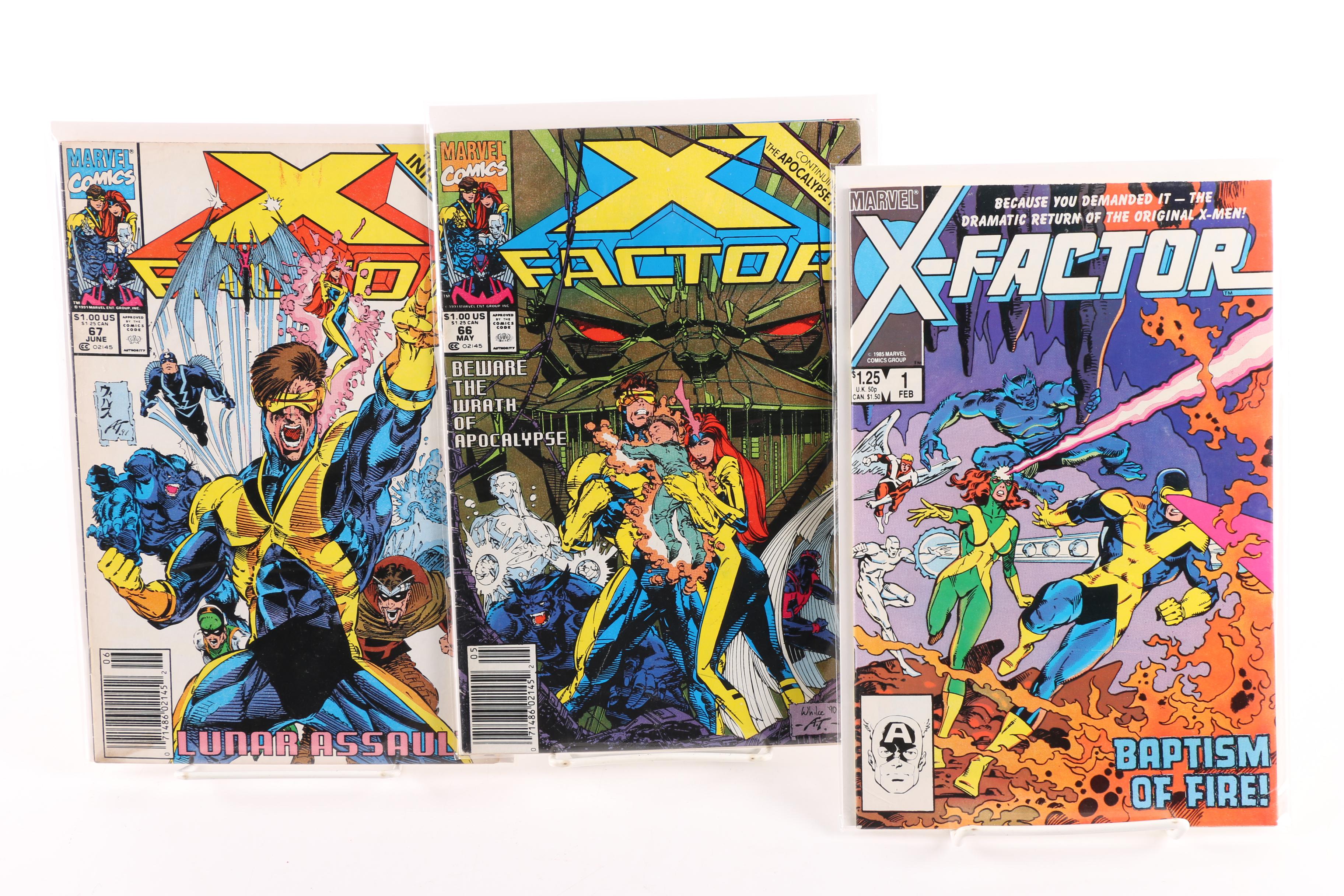 Modern Age Marvel Comic Books Including "X-Factor" and "The Infinity Gauntlet"