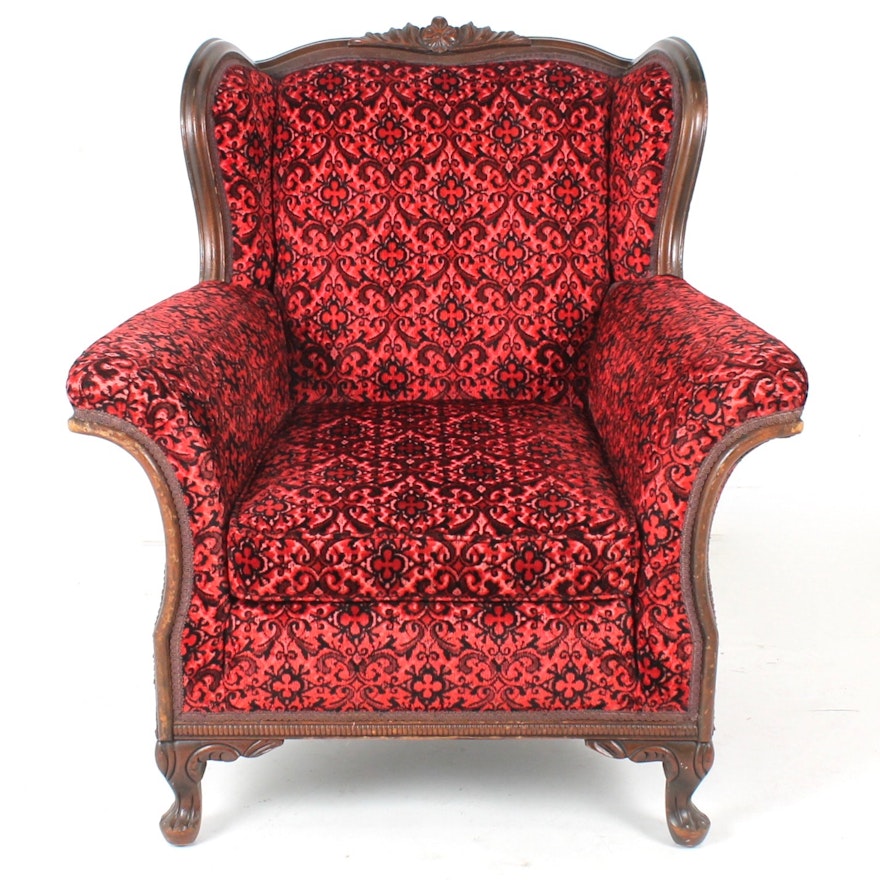 Louis XV Style Wingback Armchair