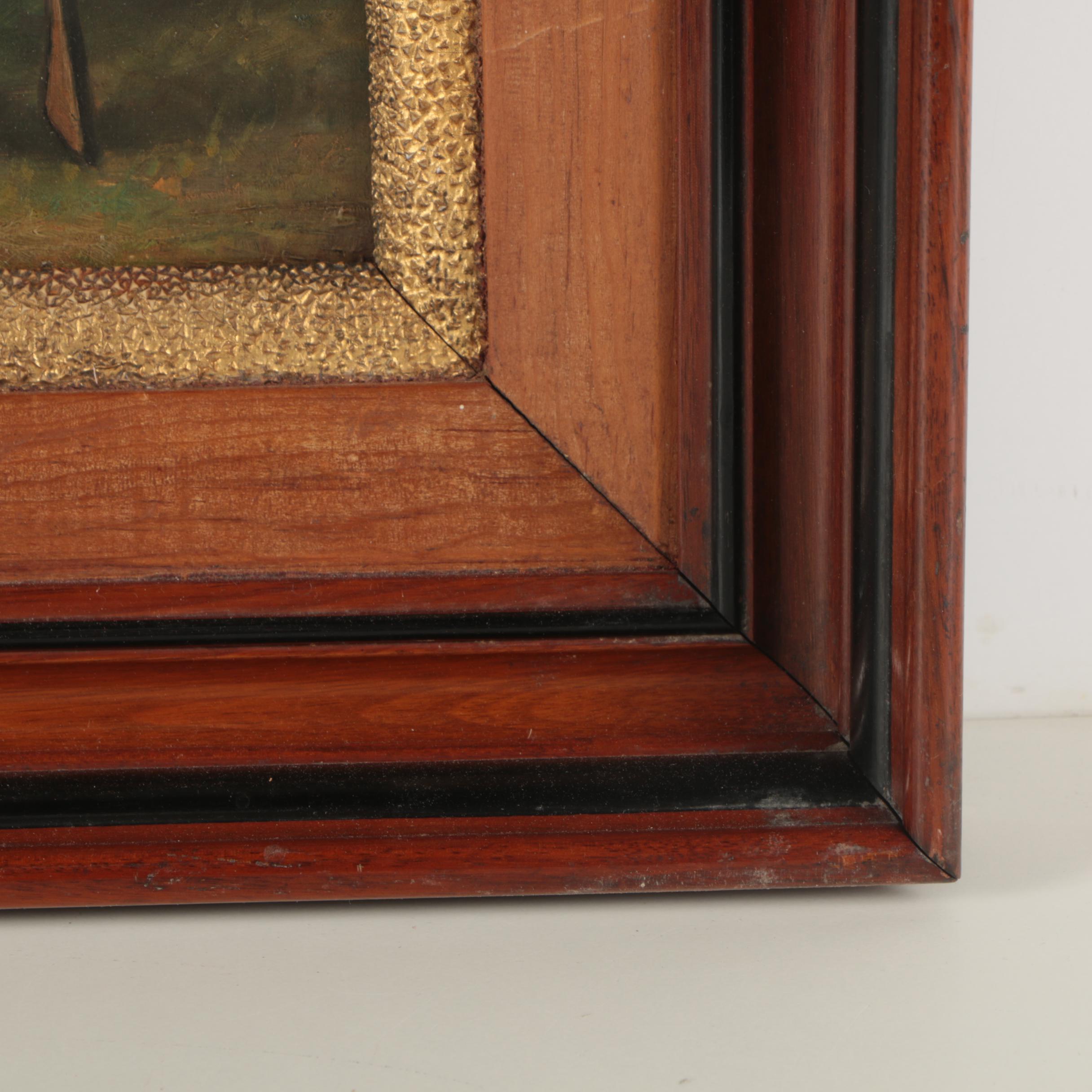 Antique Oil Painting of Osceola after a Lithograph by McKinney and Hall