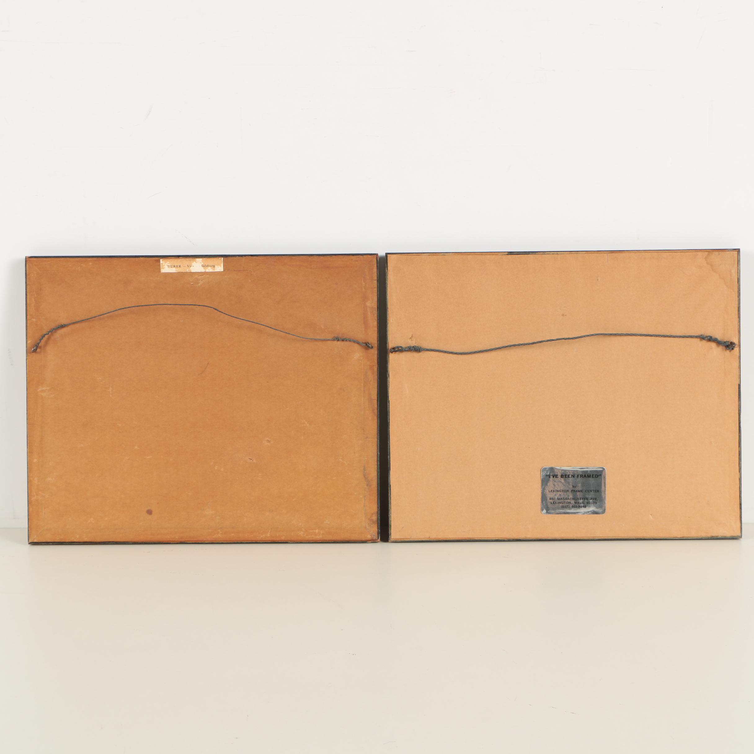 Offset Lithographs After Albrecht Dürer and Johan Barthold Jongkind