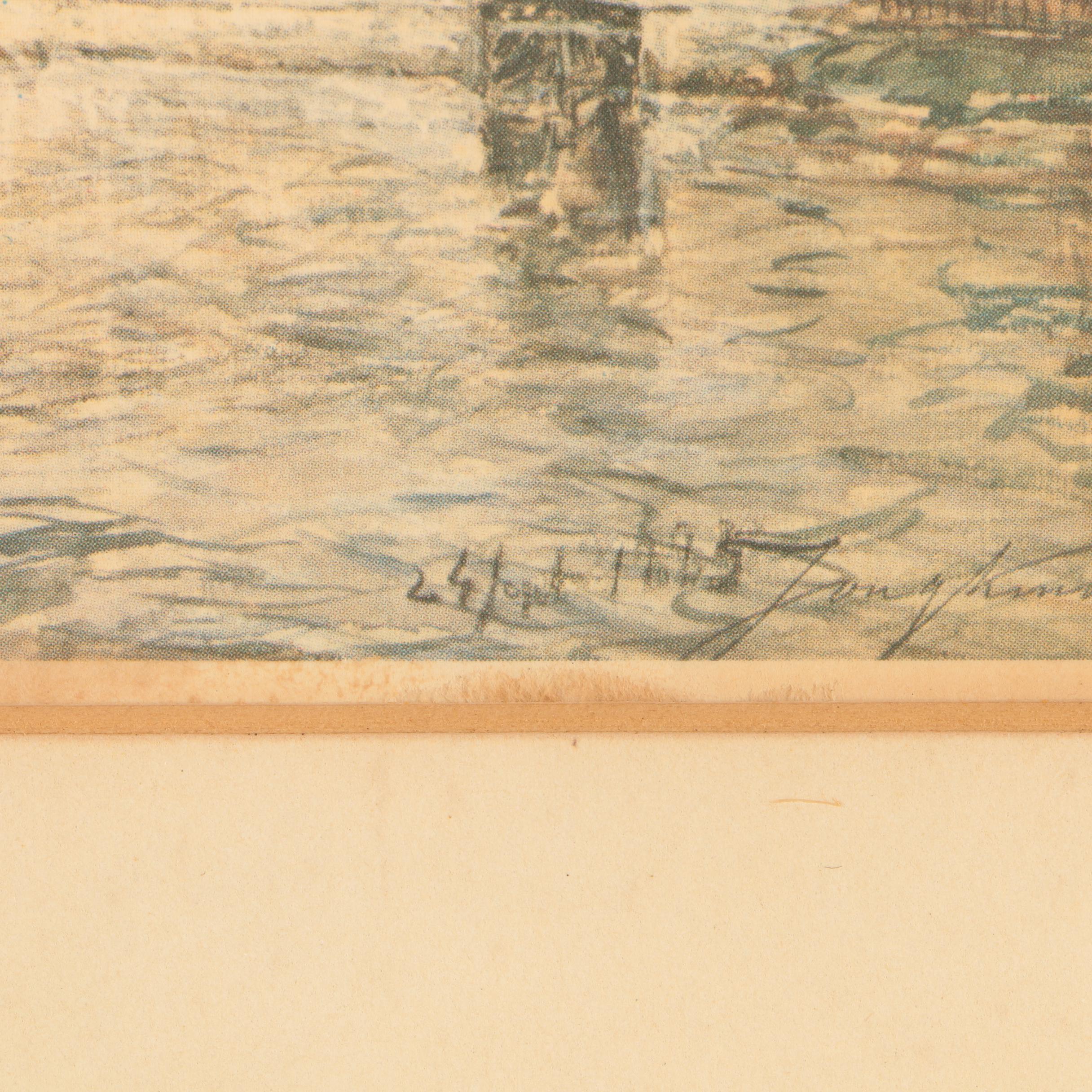 Offset Lithographs After Albrecht Dürer and Johan Barthold Jongkind