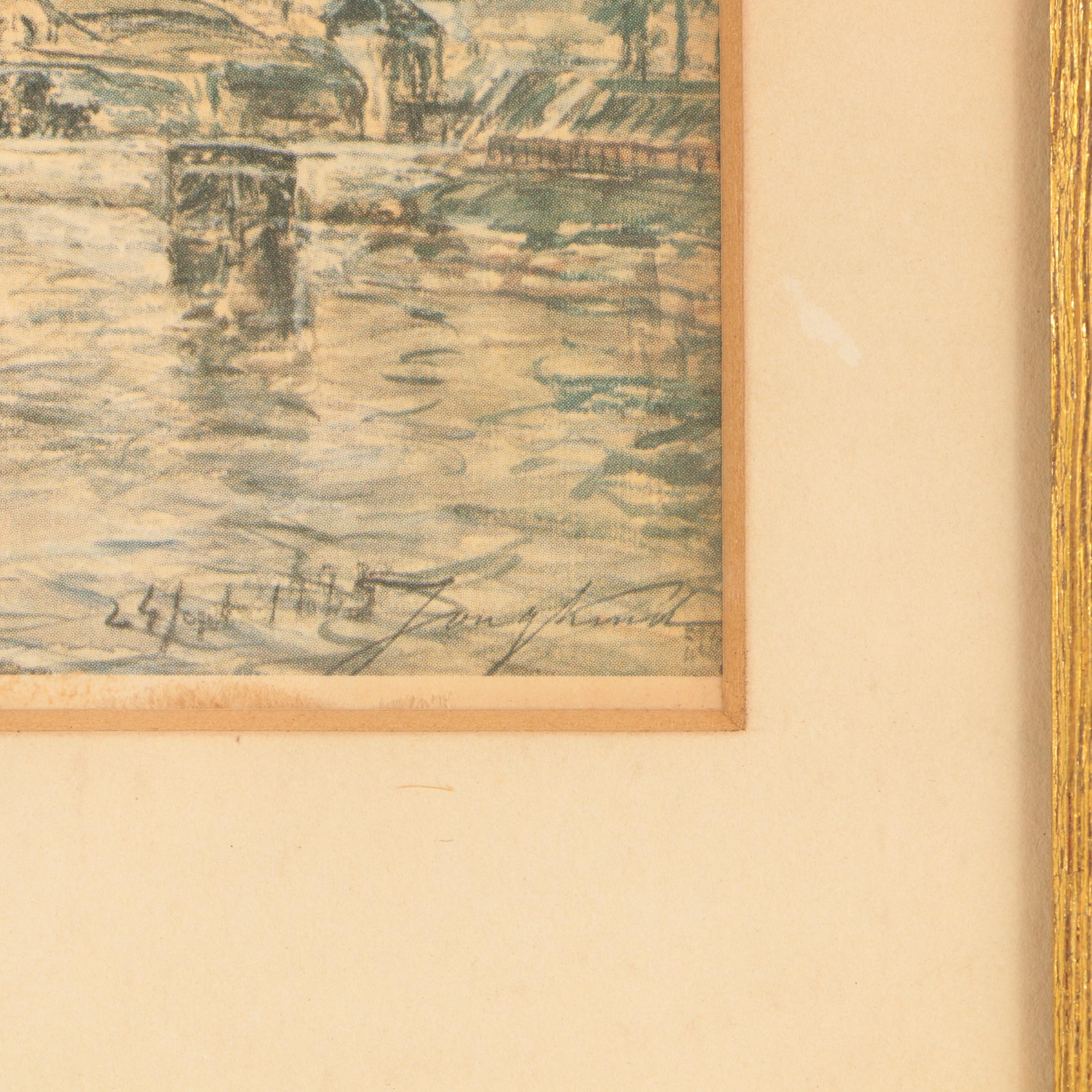 Offset Lithographs After Albrecht Dürer and Johan Barthold Jongkind