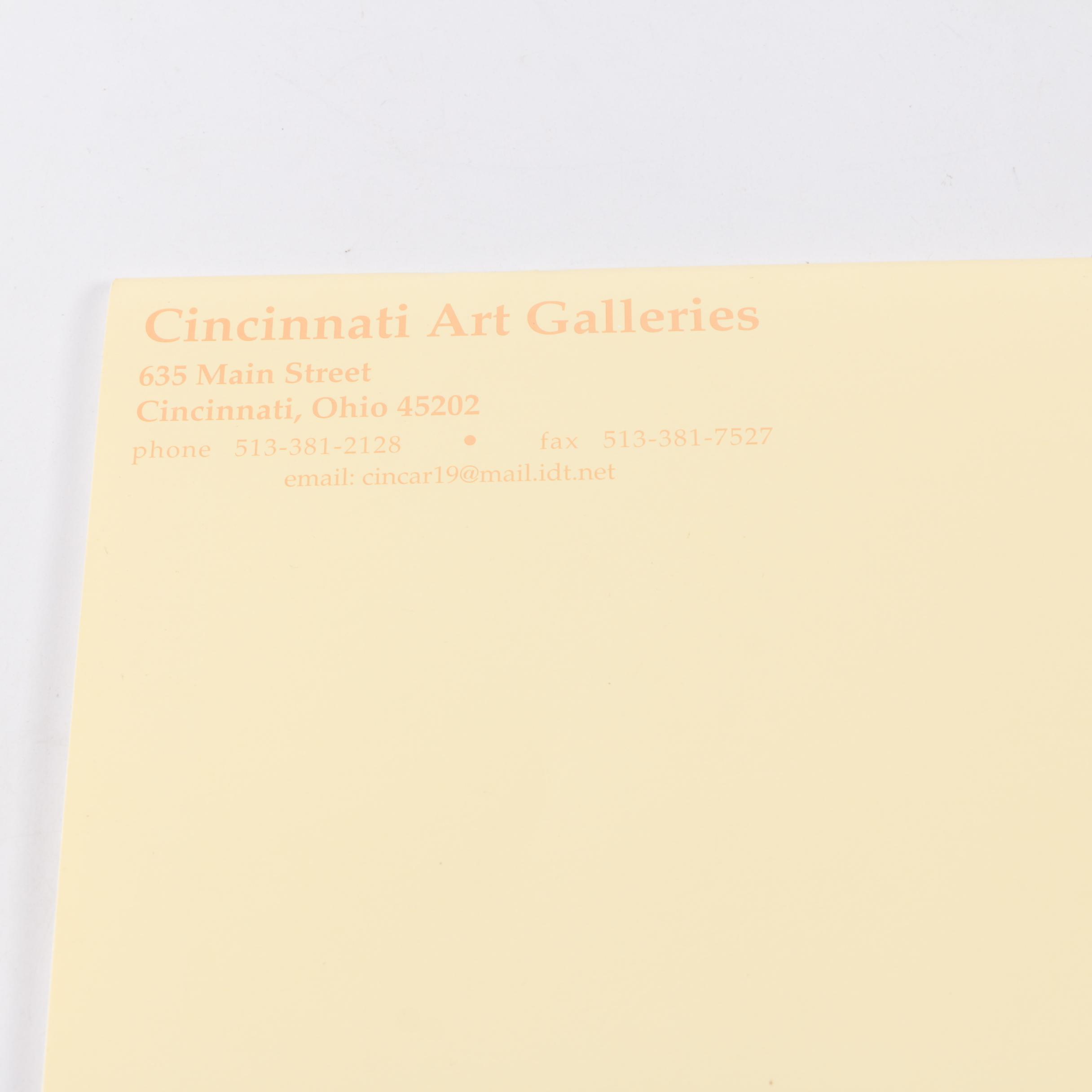 Cincinnati Area Art Books and Catalogs Including Carl John Zimmerman