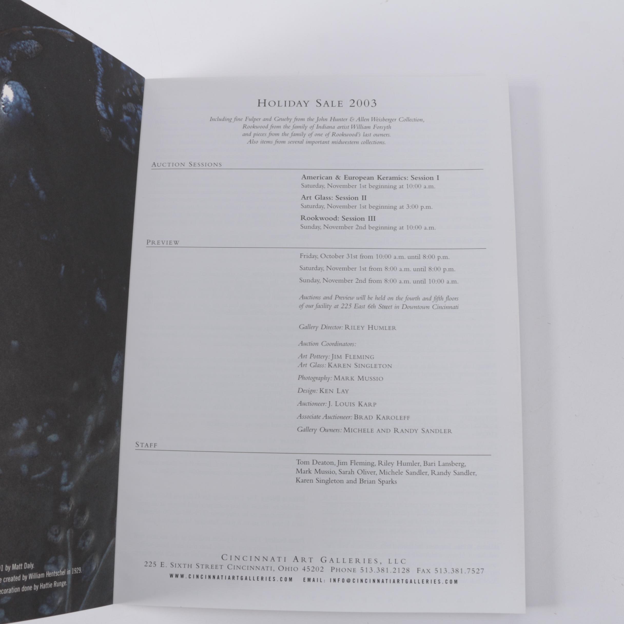 Cincinnati Area Art Books and Catalogs Including Carl John Zimmerman