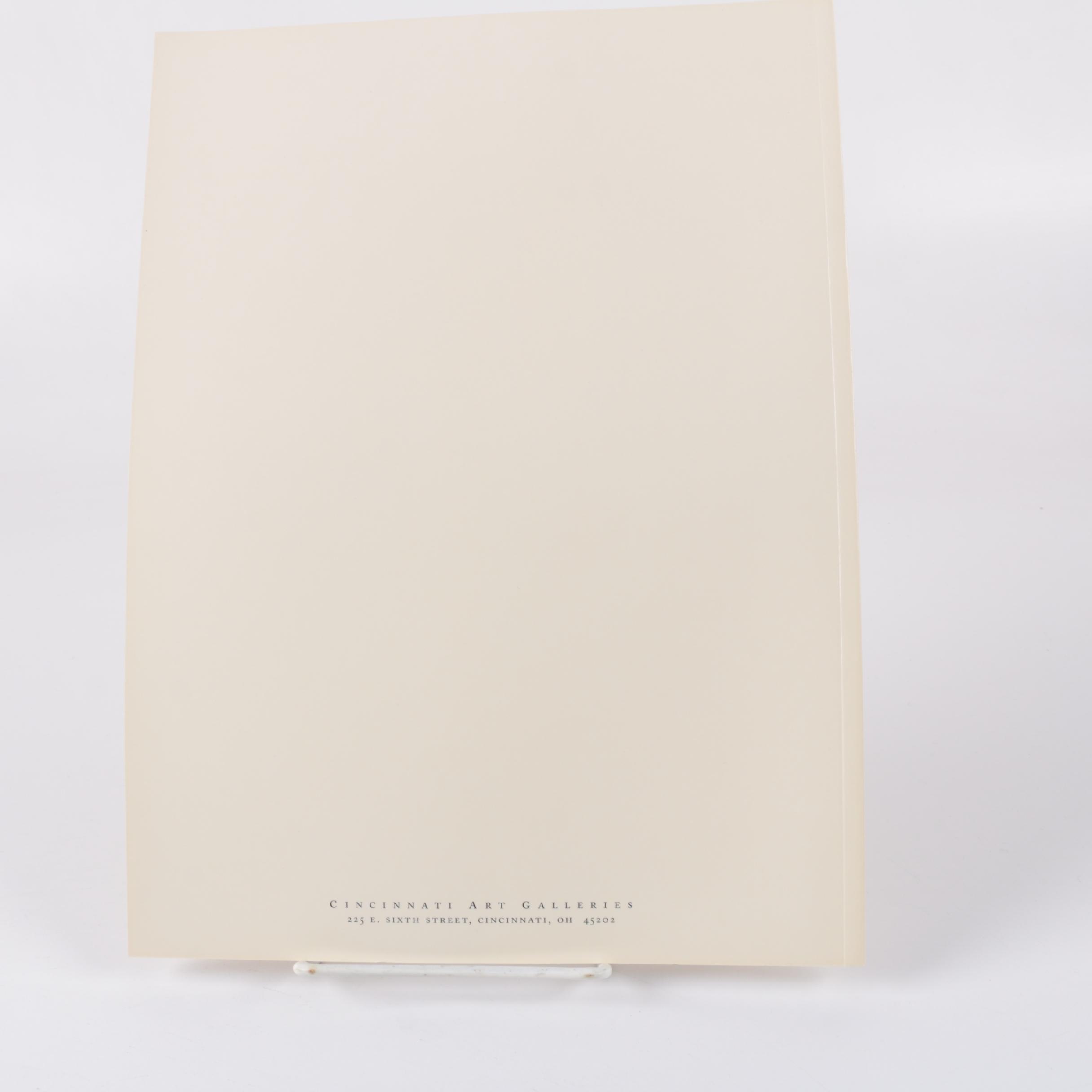 Cincinnati Area Art Books and Catalogs Including Carl John Zimmerman