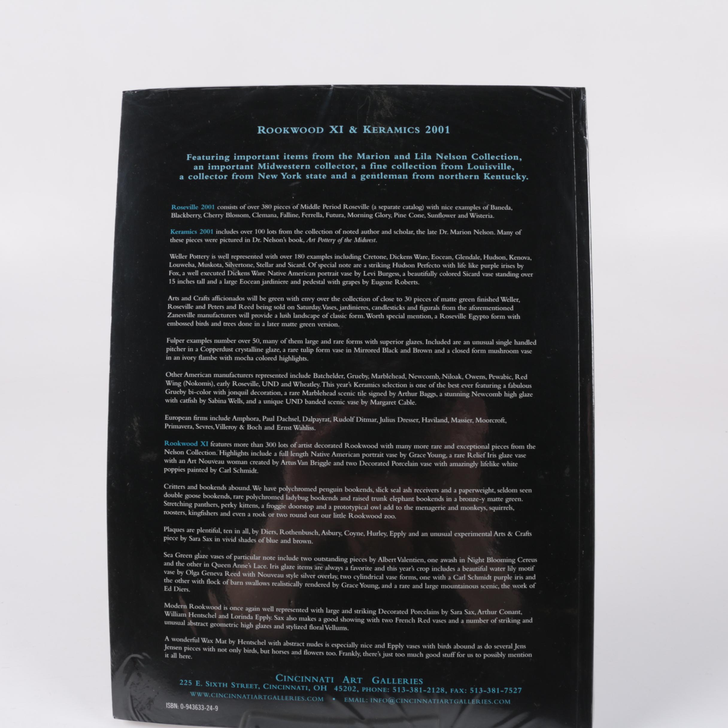 Cincinnati Area Art Books and Catalogs Including Carl John Zimmerman