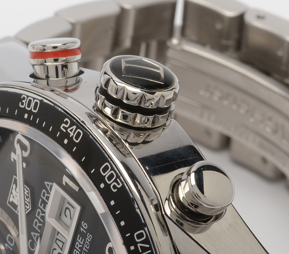 TAG Heuer Carrera Calibre 16 Day/Date Automatic Black Steel Chronograph