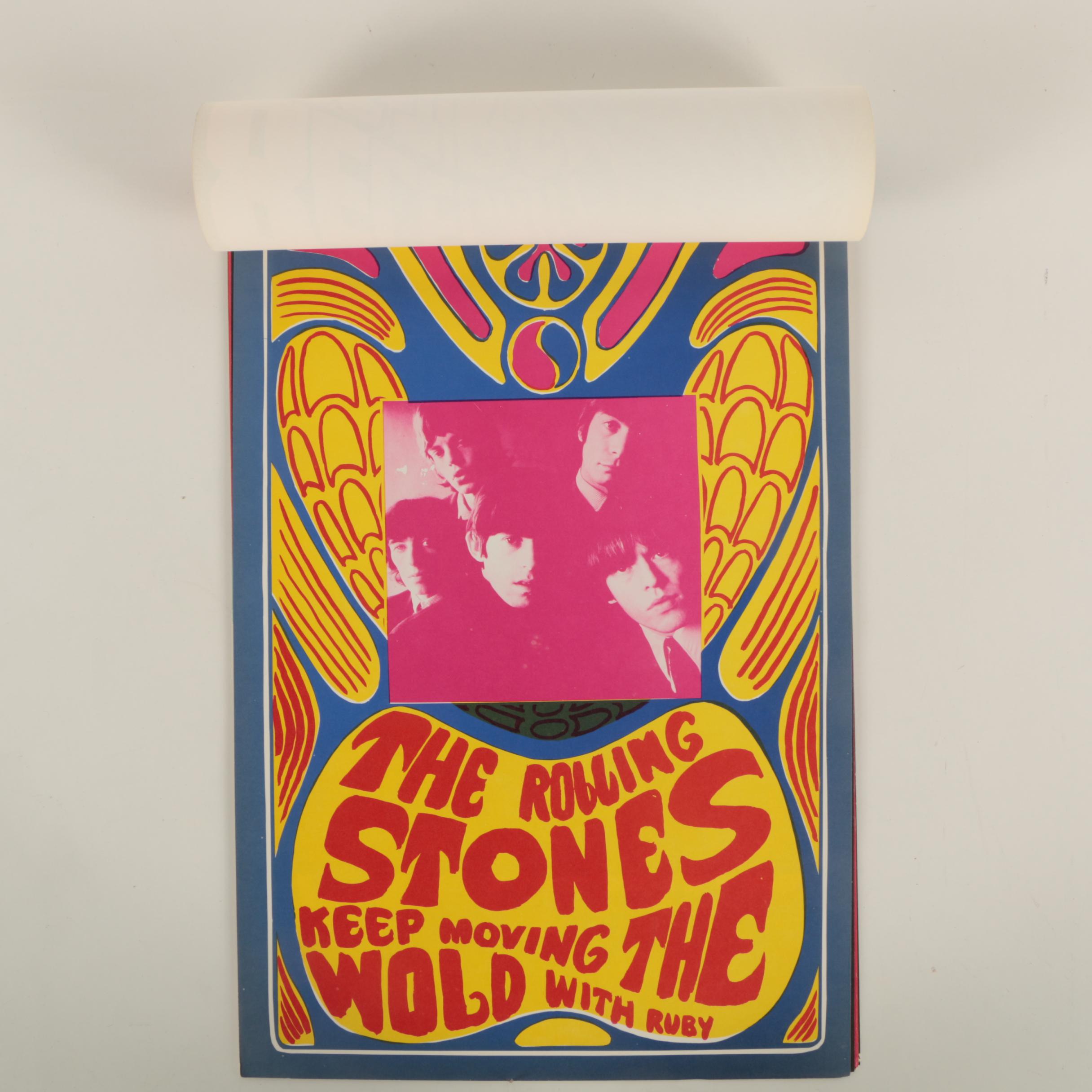 Konst-Sweden Portfolio of Vintage 1960's Serigraph Rock and Roll Posters