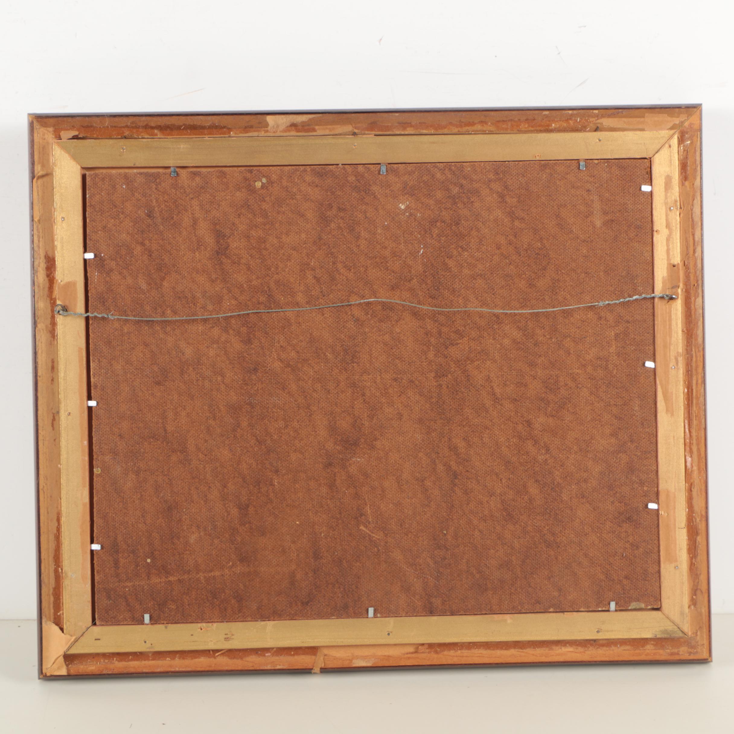 Oil Painting on Canvas of Aachen Germany City Hall and Marketplace