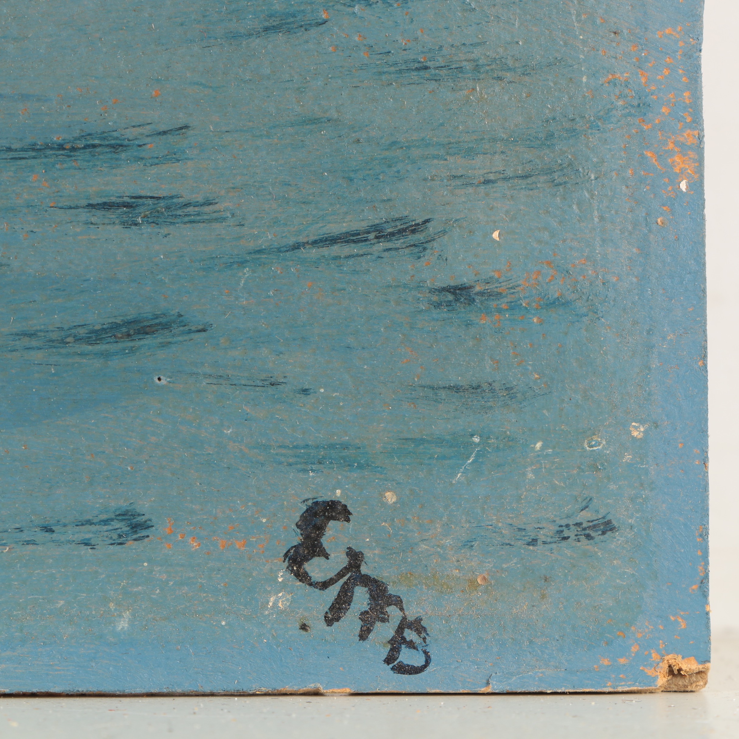 20th Century Oil Painting of Riverboat