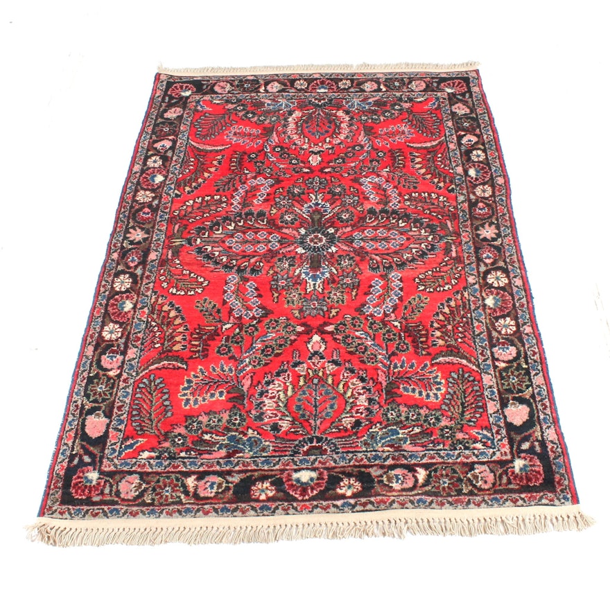 Antique Hand-Knotted Persian Daragazine Rug