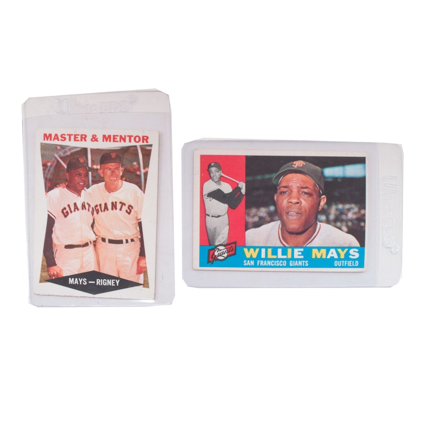 1960 Willie Mays Topps Baseball Cards