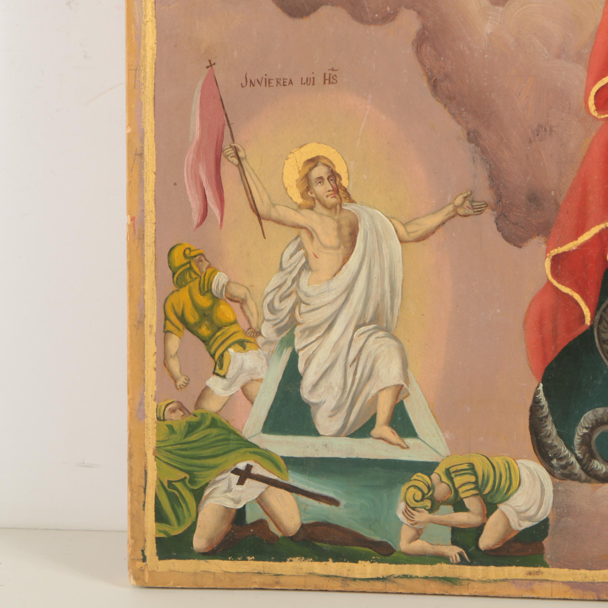 Oil Painting of Holy Figures