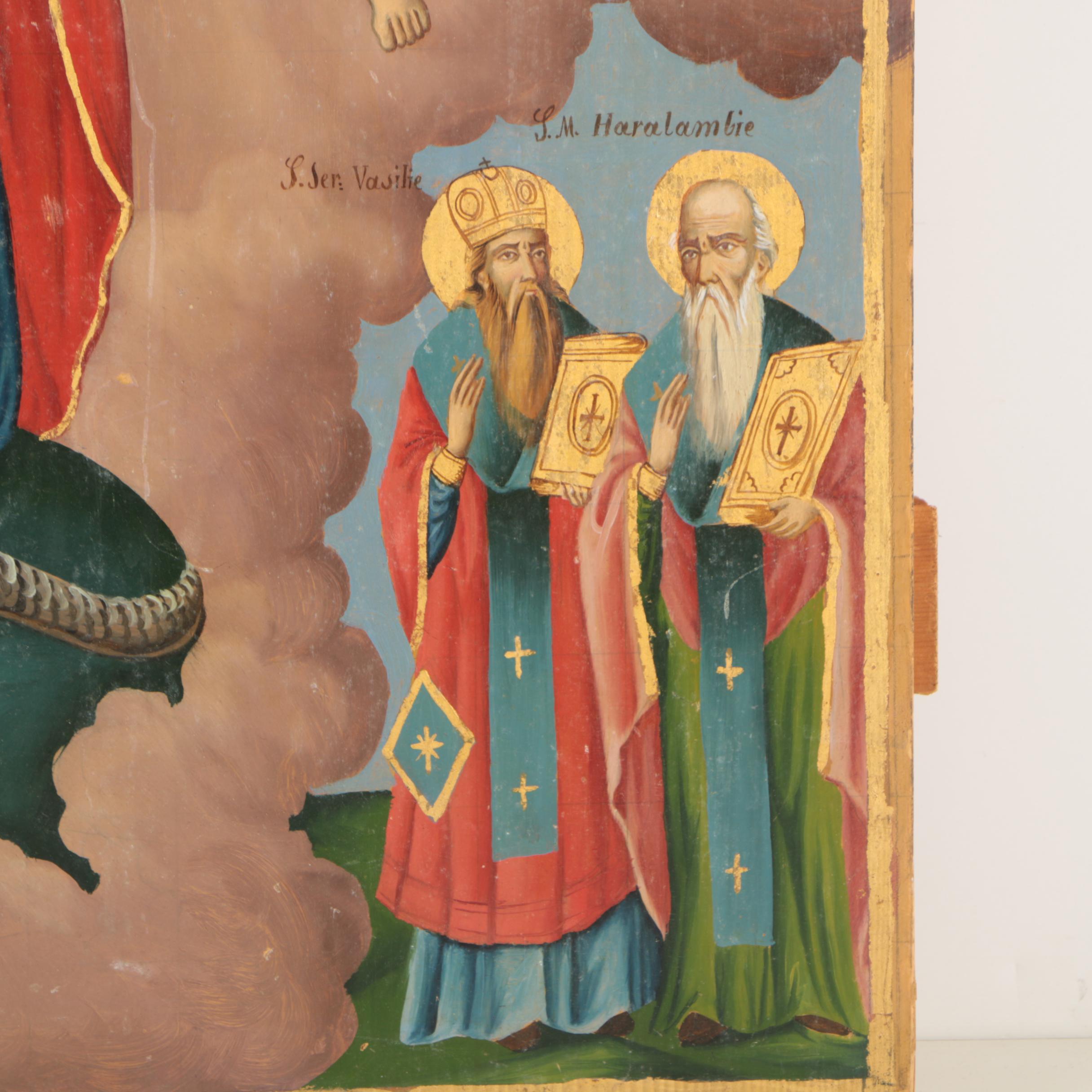 Oil Painting of Holy Figures