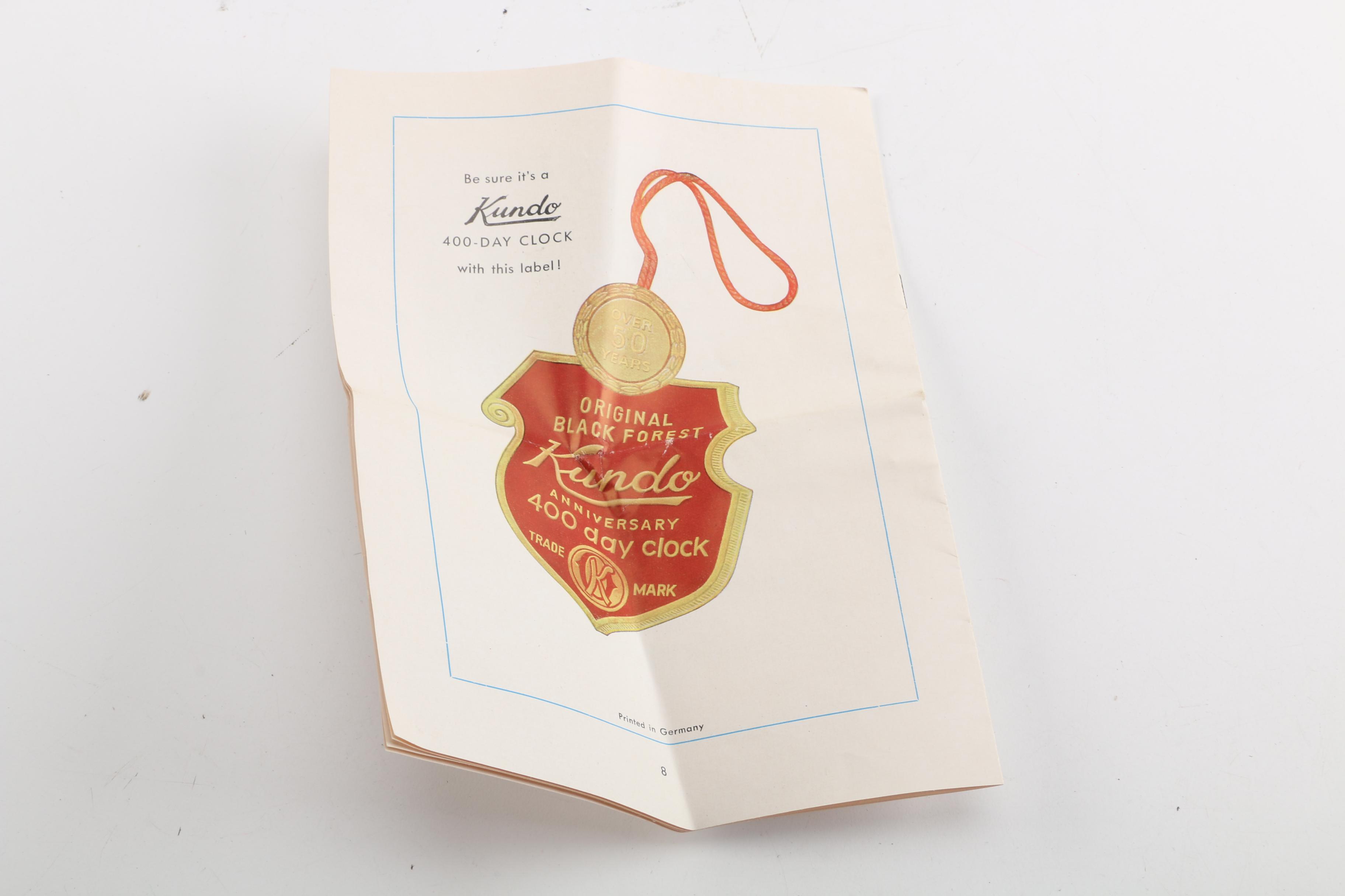 Kieninger & Obergfell "Kundo" Anniversary Clock