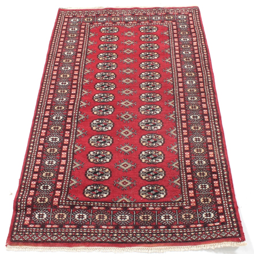 Fine Hand-Knotted Pakistani Bokhara Rug