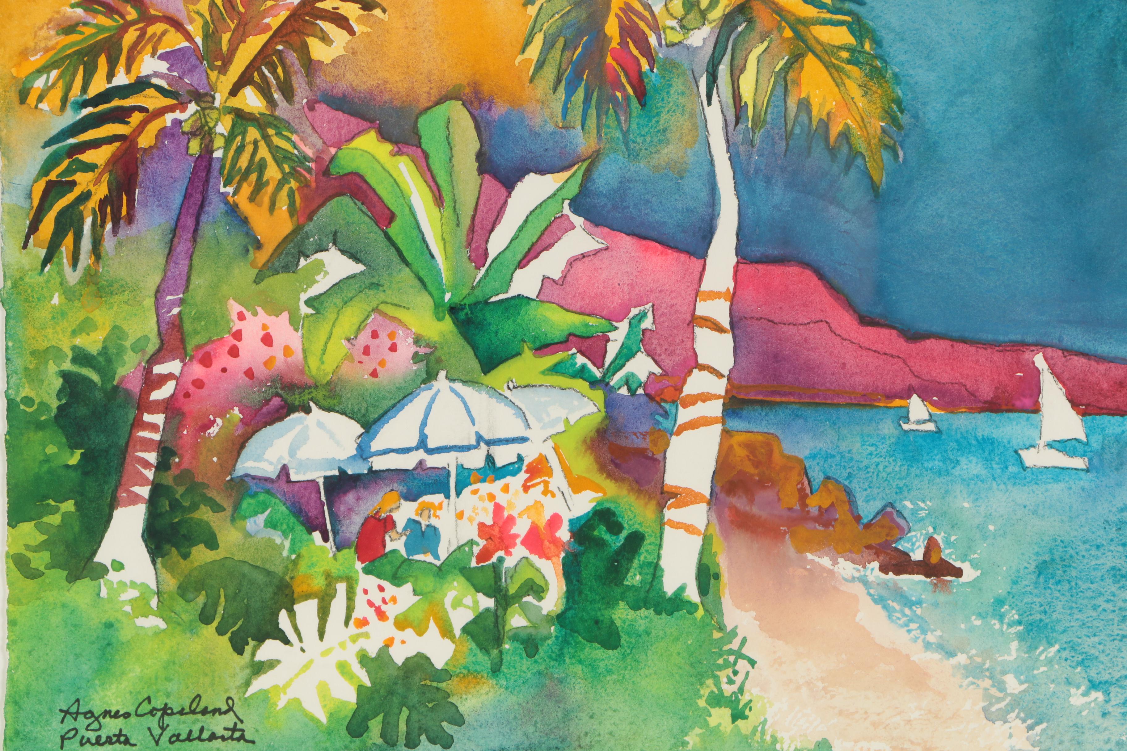Agnes Copeland Watercolor "Puerta Vallarta"