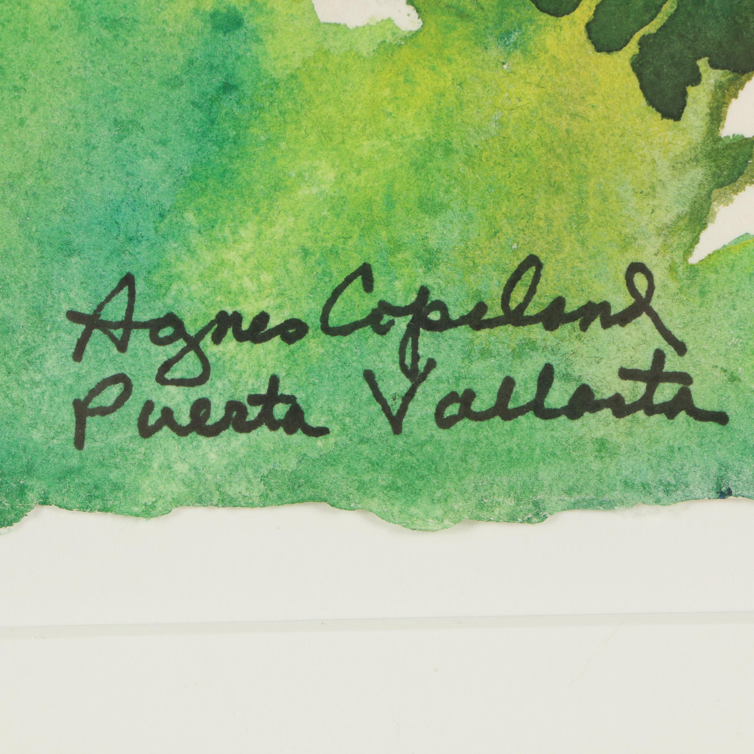 Agnes Copeland Watercolor "Puerta Vallarta"