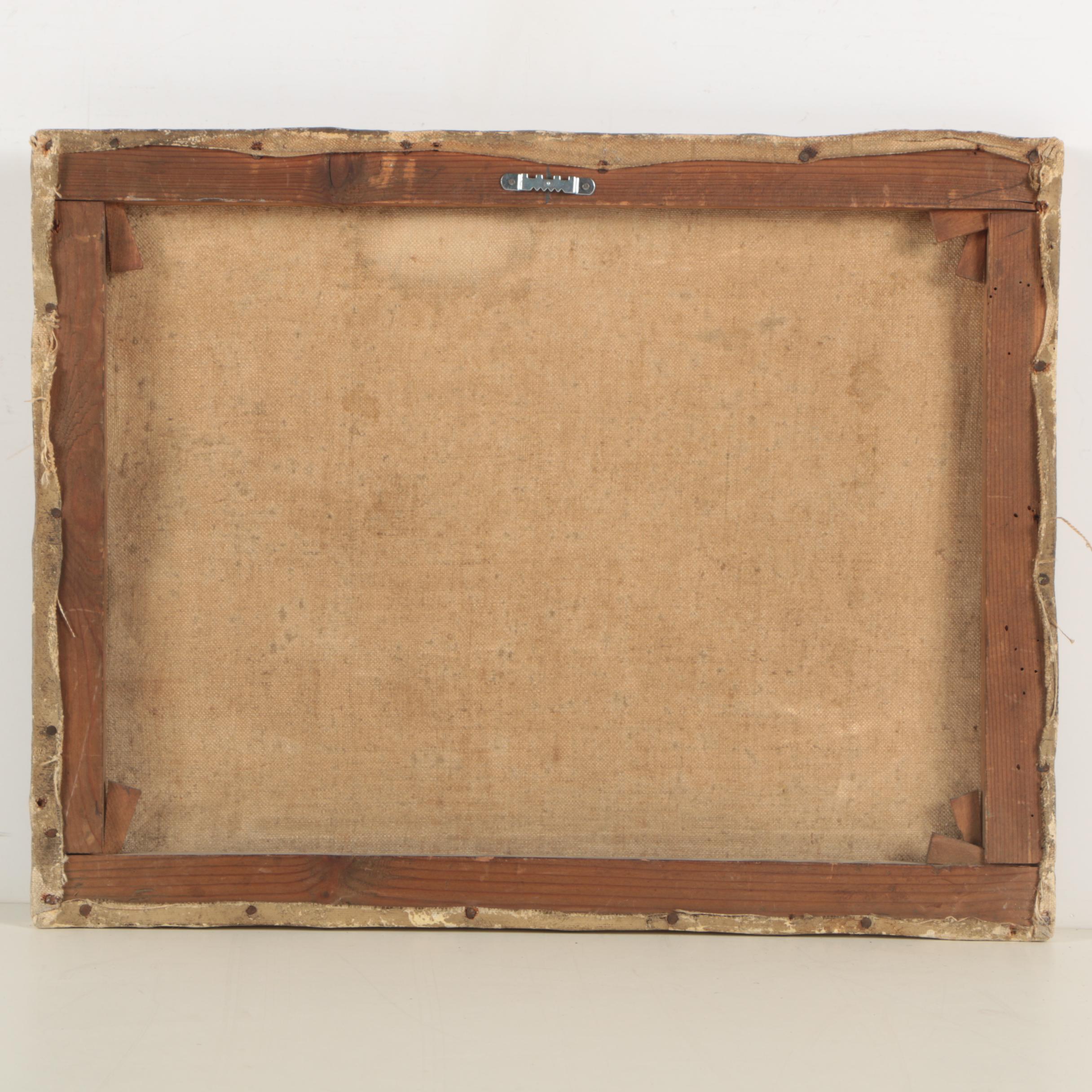 E.S. Dyer Antique European Oil Painting