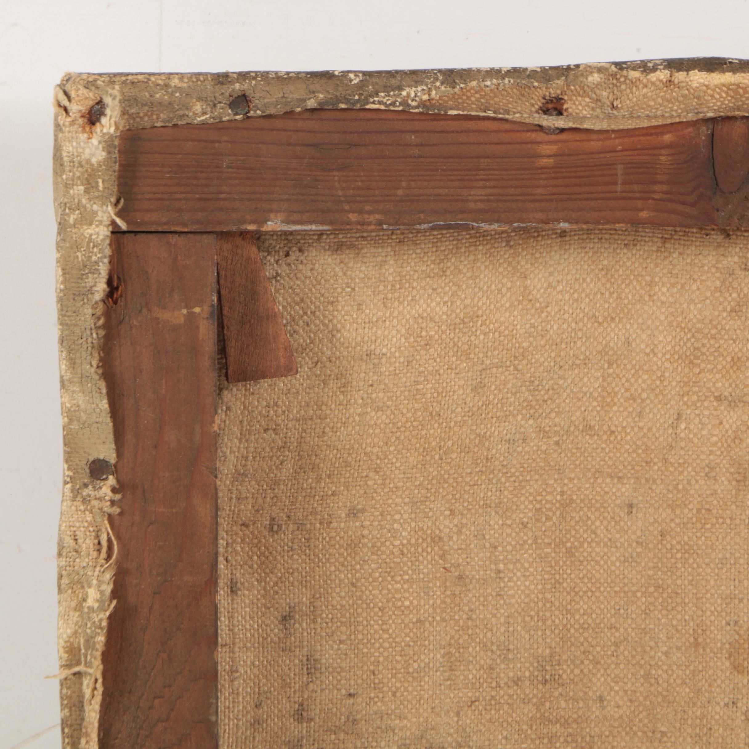 E.S. Dyer Antique European Oil Painting