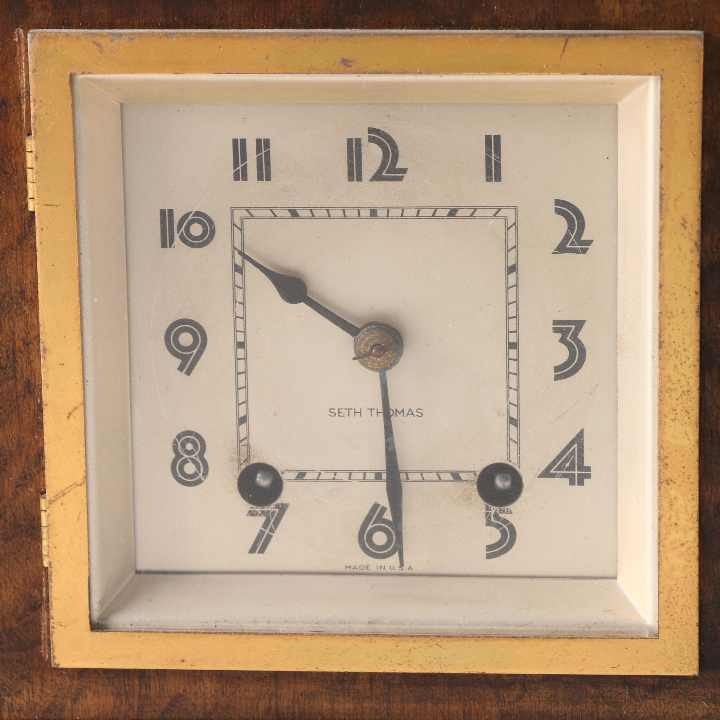 Early 20th Century Seth Thomas Art Deco Console Clock