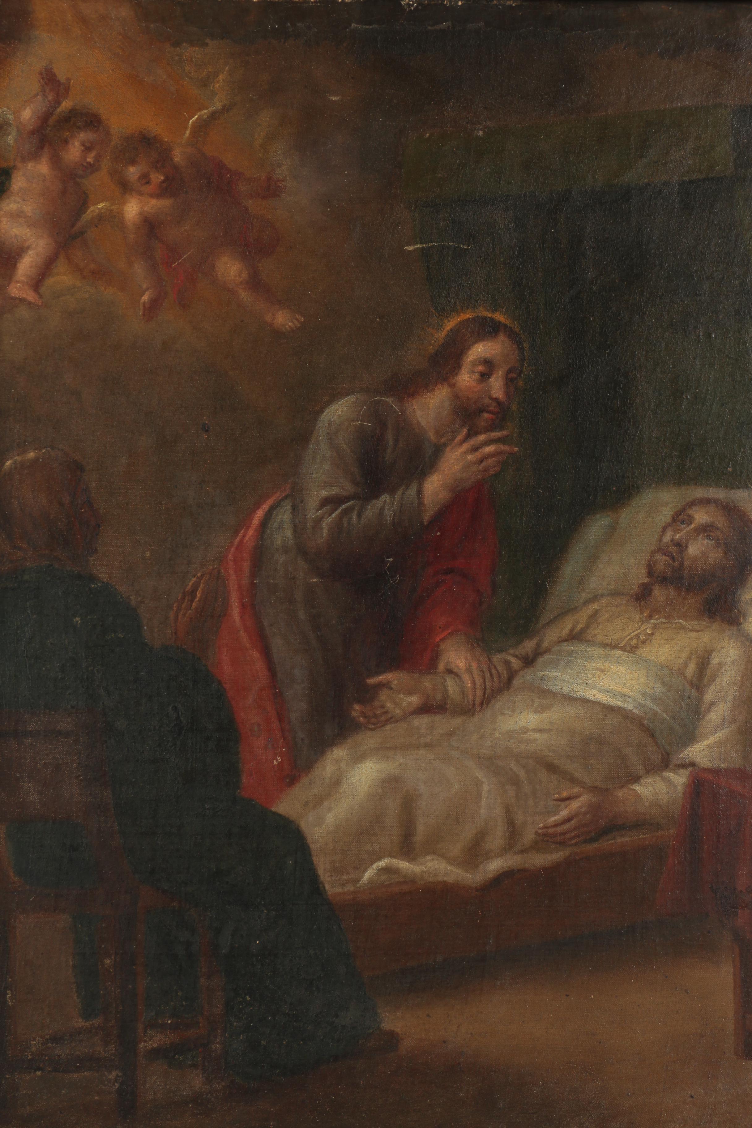 Early 19th Century European Biblical Oil Painting