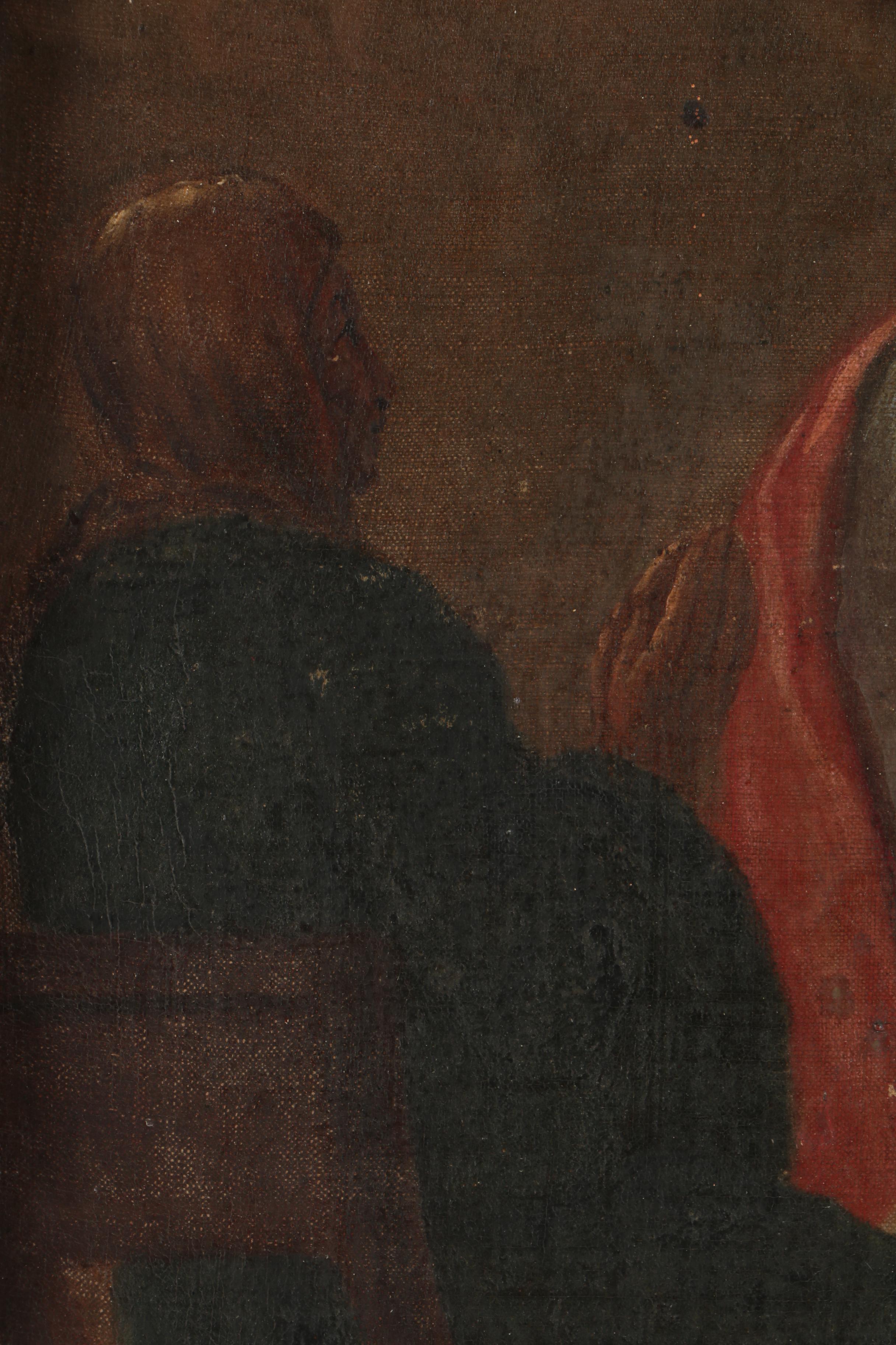 Early 19th Century European Biblical Oil Painting