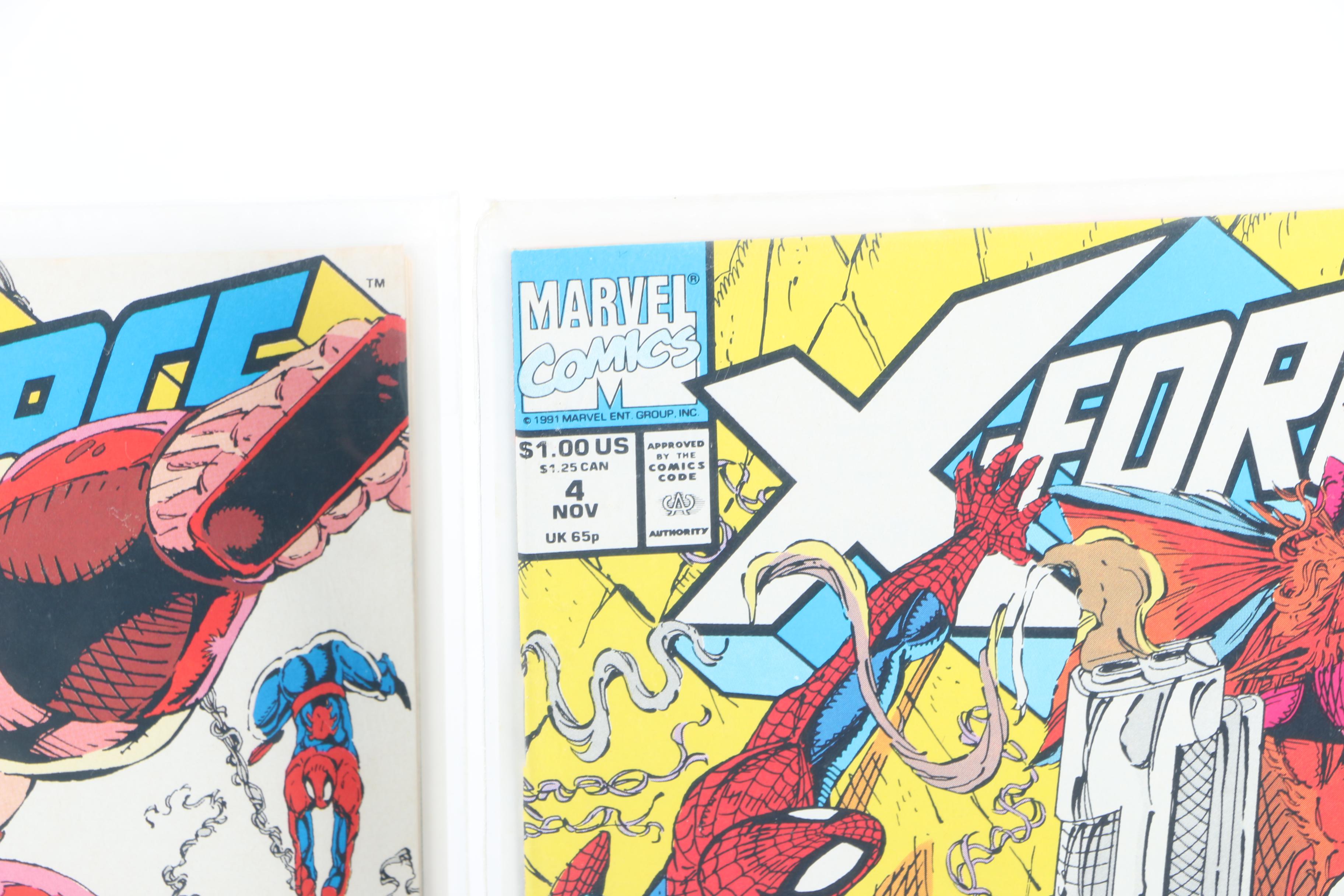 "X-Force" Issues 1-10 Featuring Second Deadpool Appearance