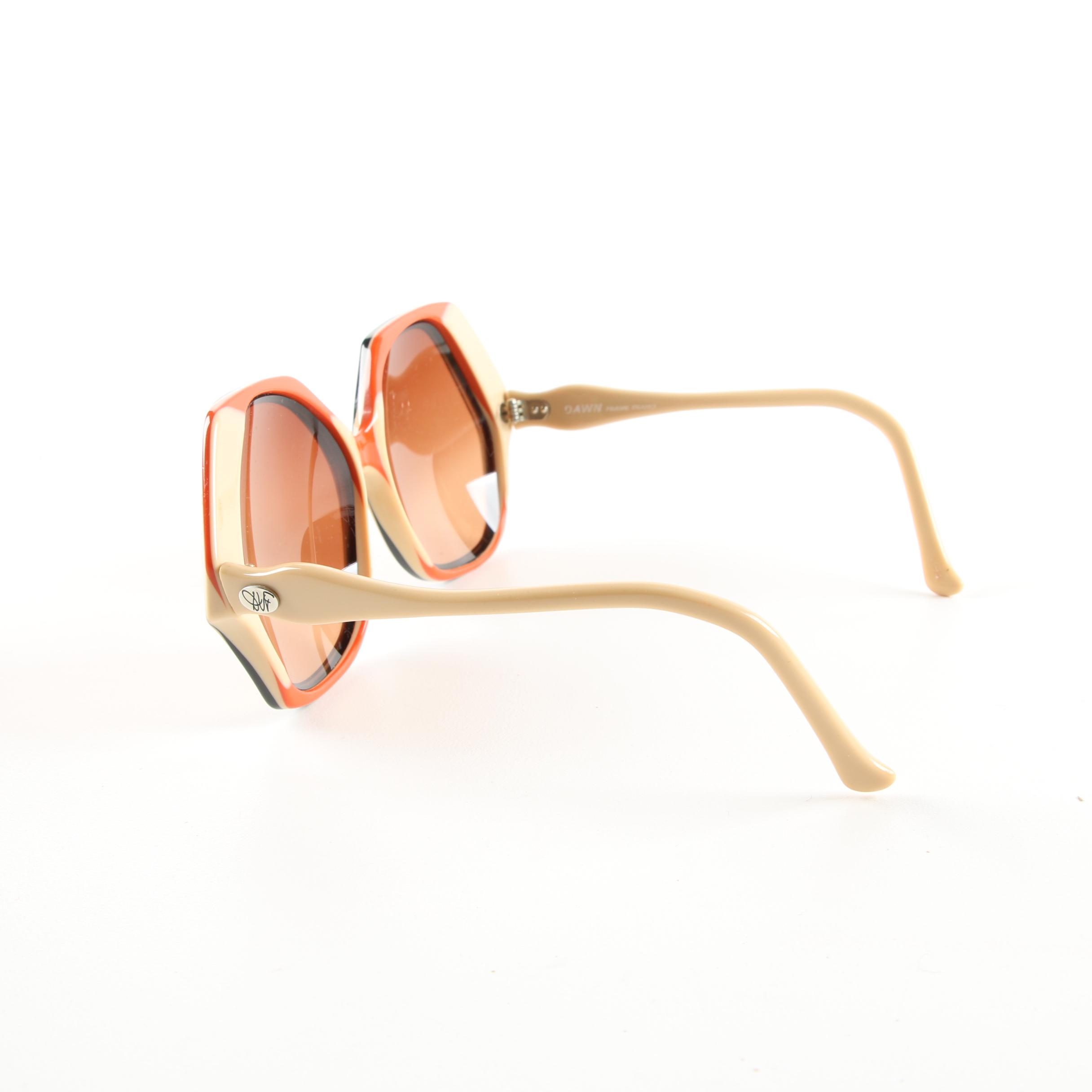 Vintage Diane von Furstenberg Oversized Dawn Prescription Sunglasses