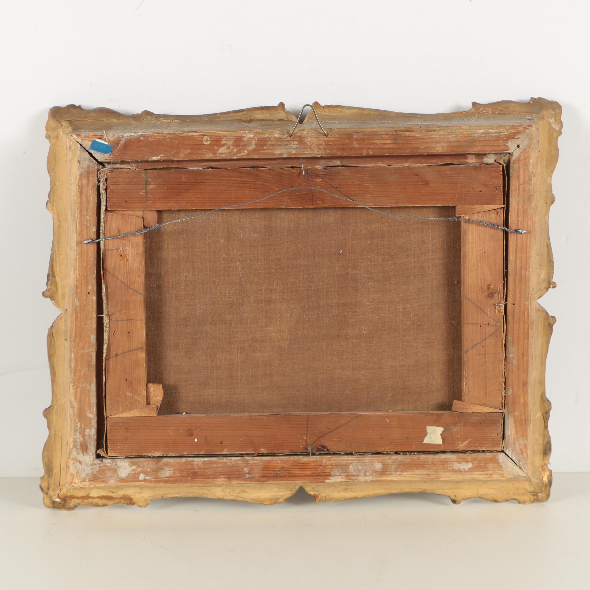 Oil Painting of a Mountainous Landscape