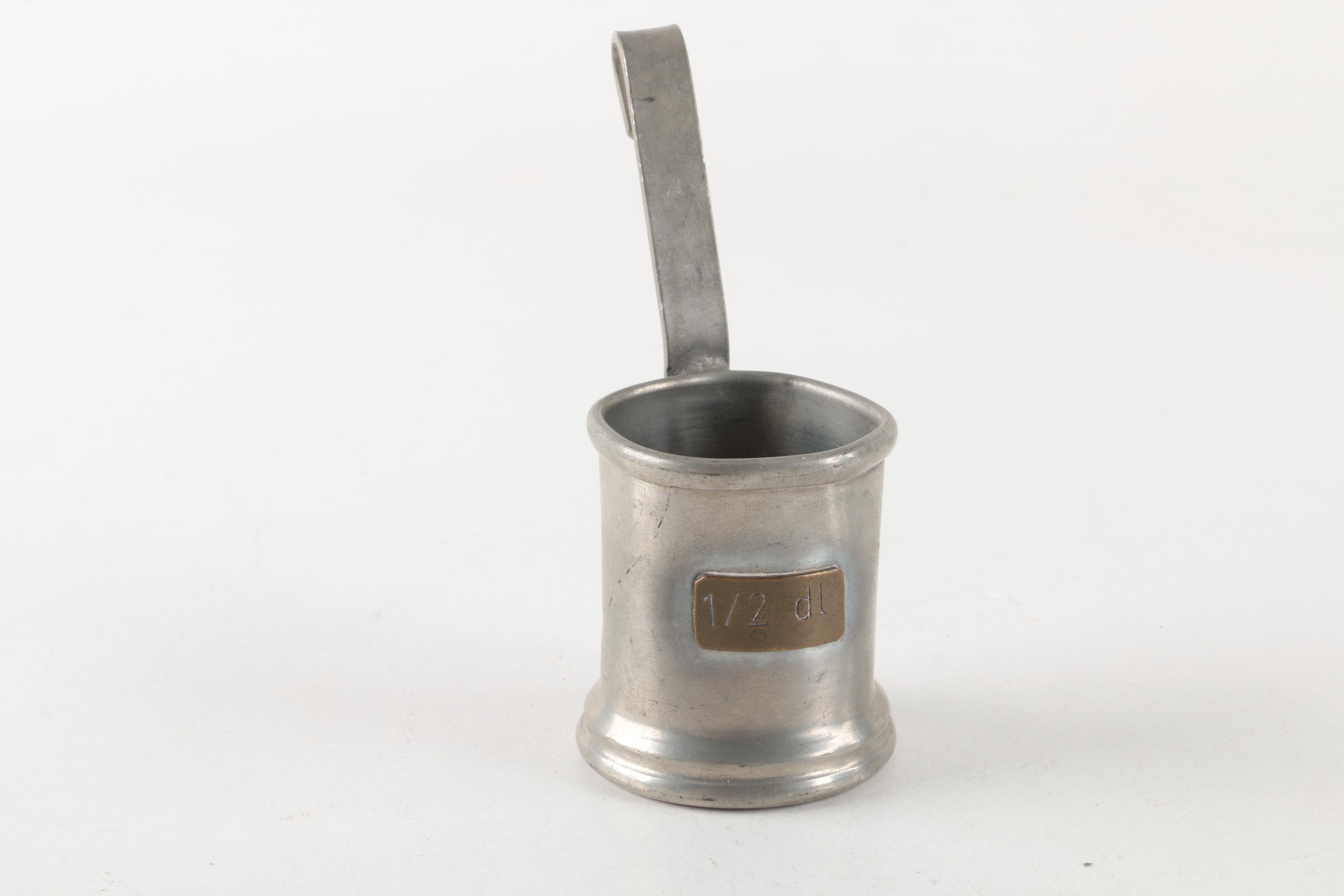 Vintage Walker & Hall Silver Plate Beer Mug with Pewter Beer Mugs