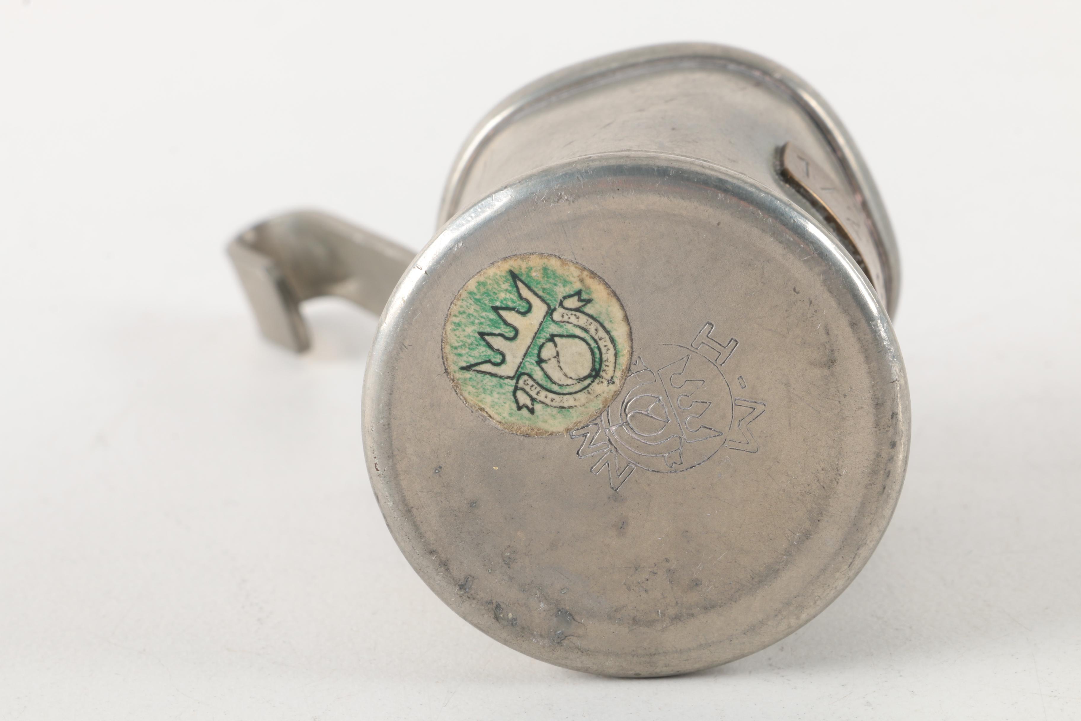 Vintage Walker & Hall Silver Plate Beer Mug with Pewter Beer Mugs