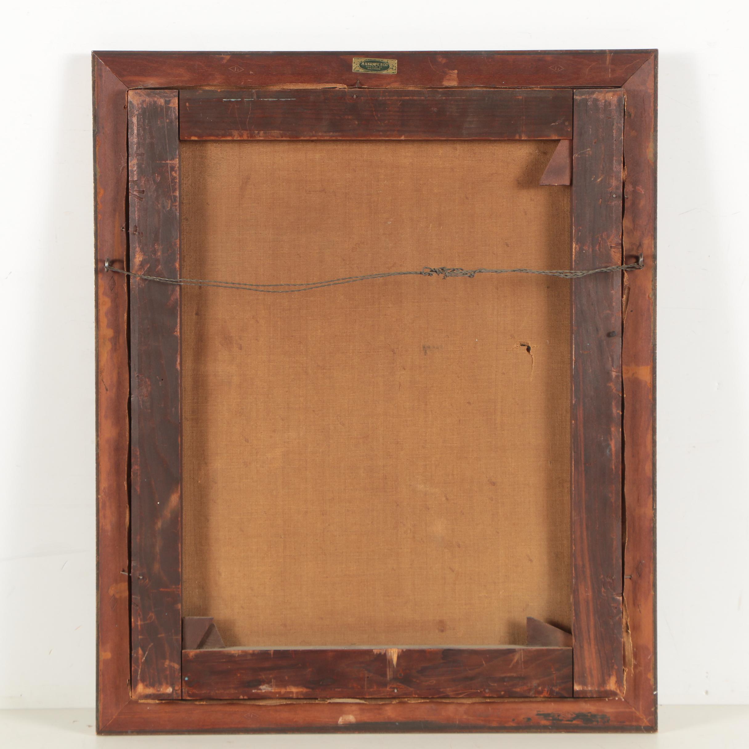 Antique Oil Painting Portrait