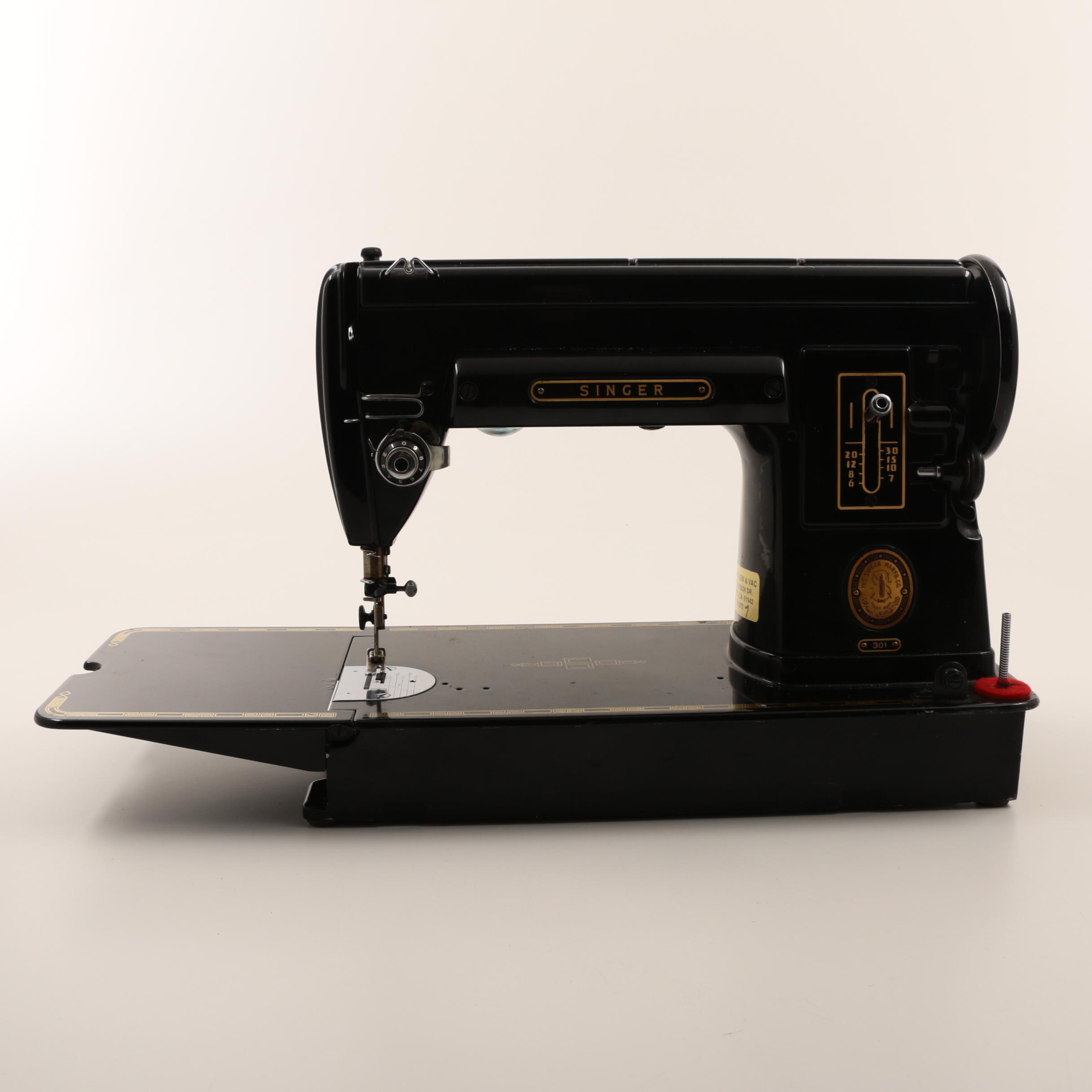 Vintage Singer Sewing Machine "301" Slant Needle Machine