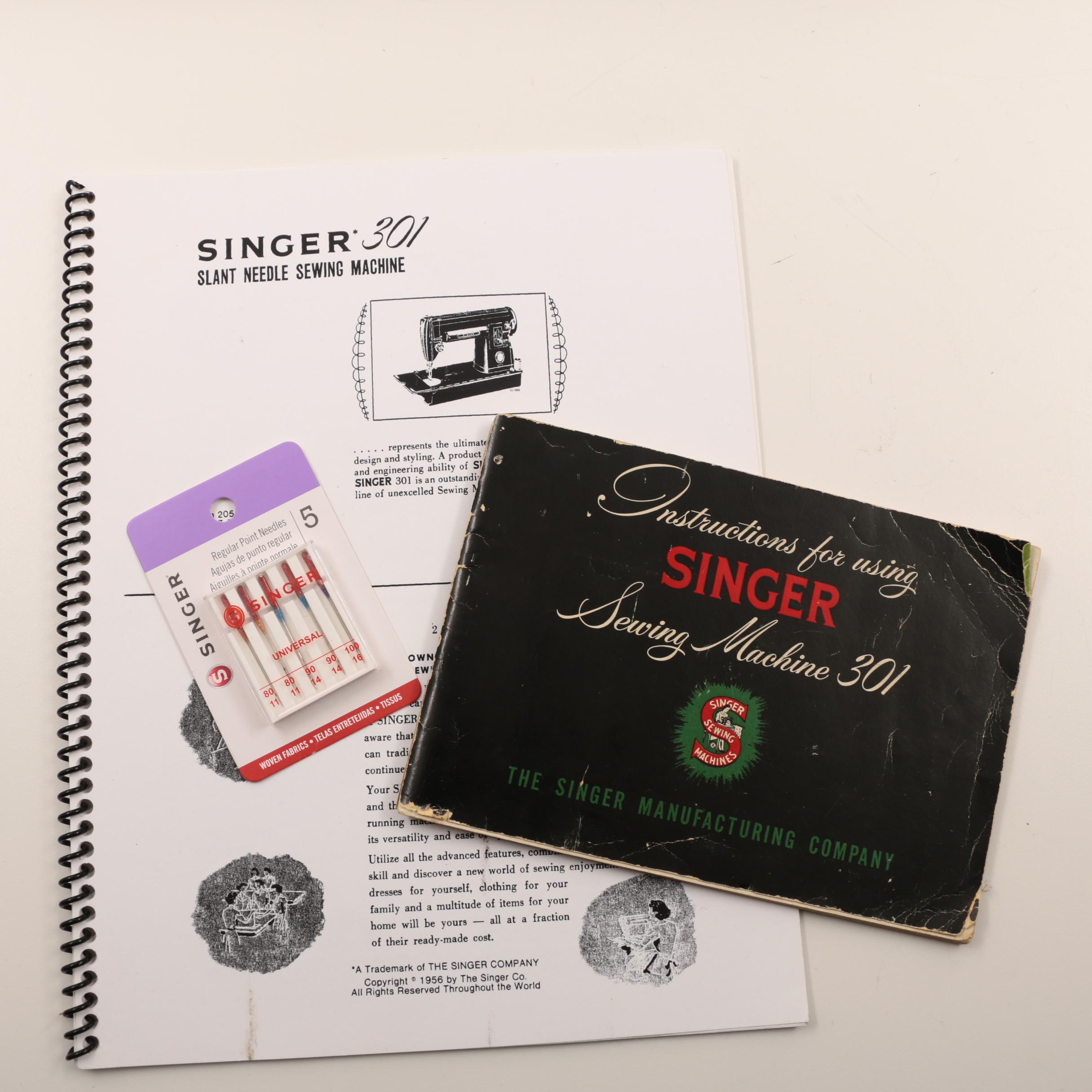 Vintage Singer Sewing Machine "301" Slant Needle Machine