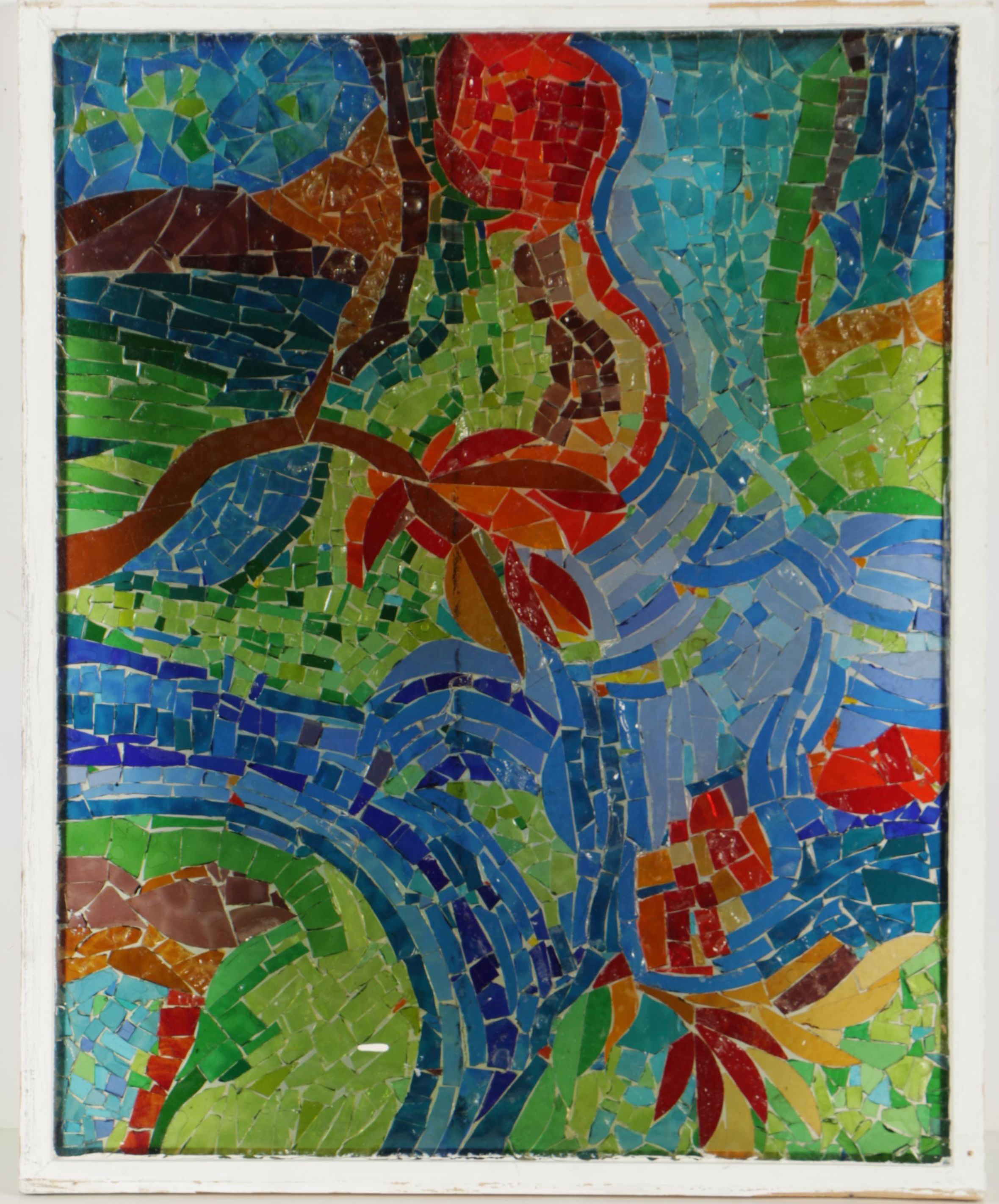 Stained Glass Tree of Life Mosaic Panels By Rubin Steinberg