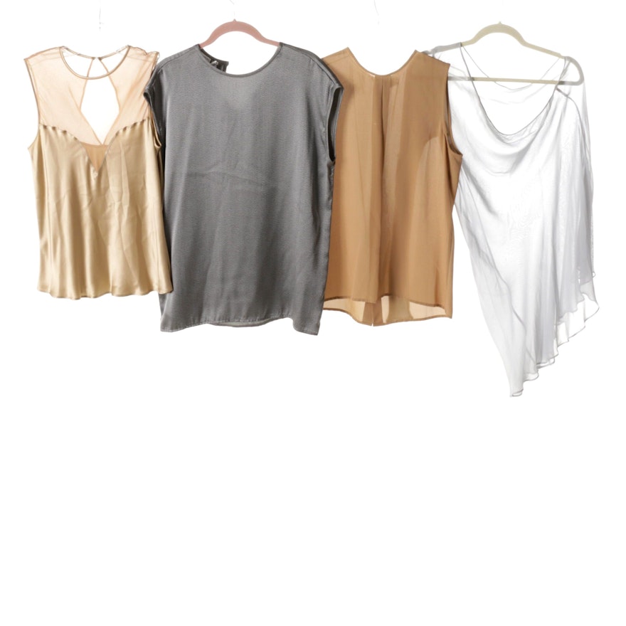 Silk Tops by Calvin Klein, Anne Klein and Lore