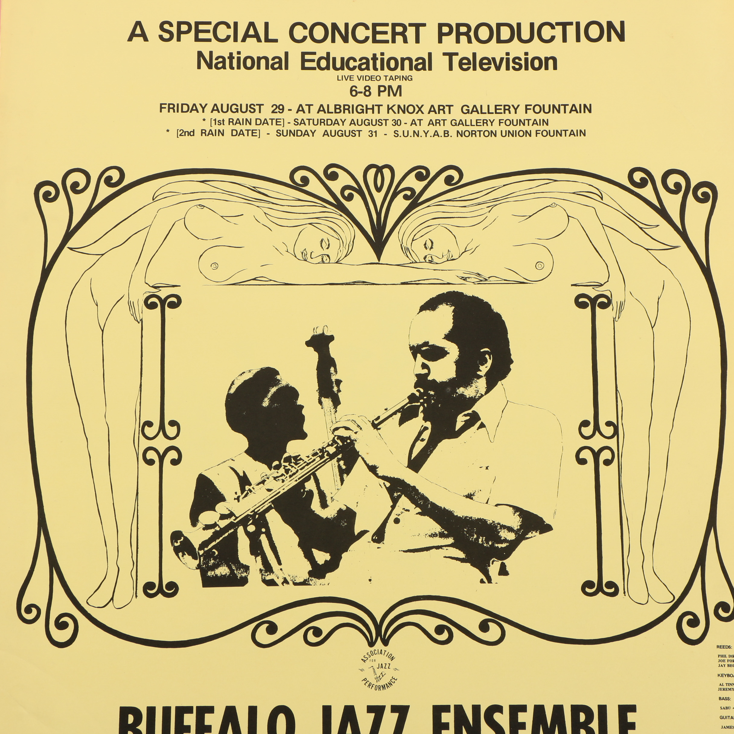 Eleven Lithograph Posters Including "Buffalo Jazz Ensemble"