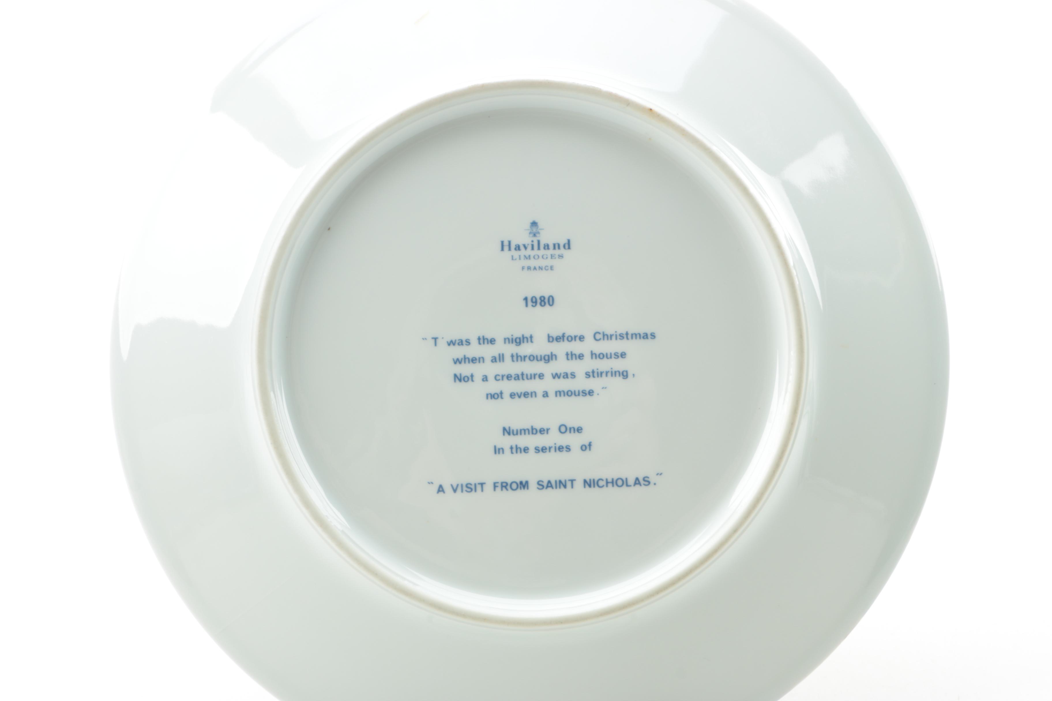 1980 Haviland Decorative Christmas Plate