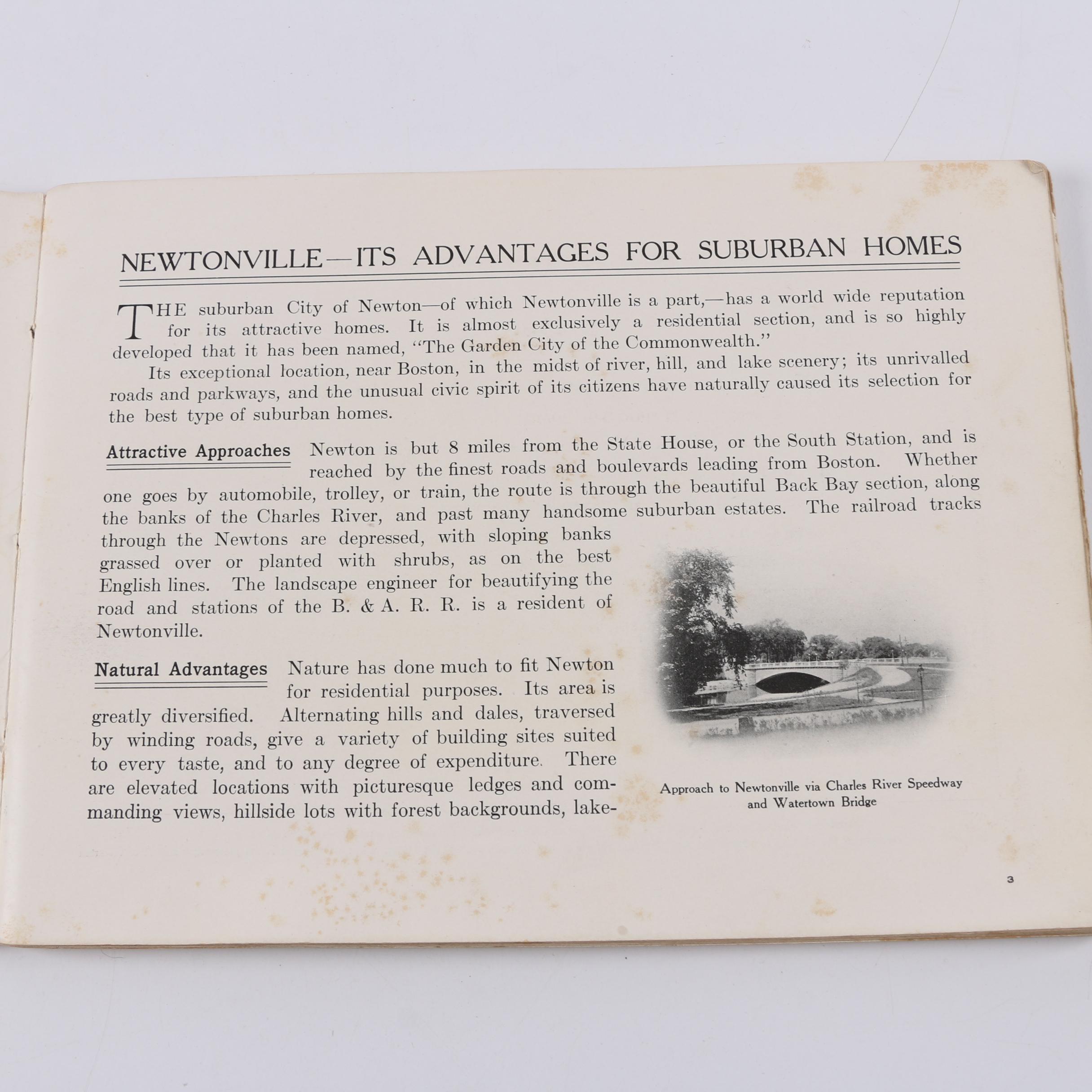 1889 "King's Handbook of Newton Massachusetts" and 1913 "Some Newtonville Homes"