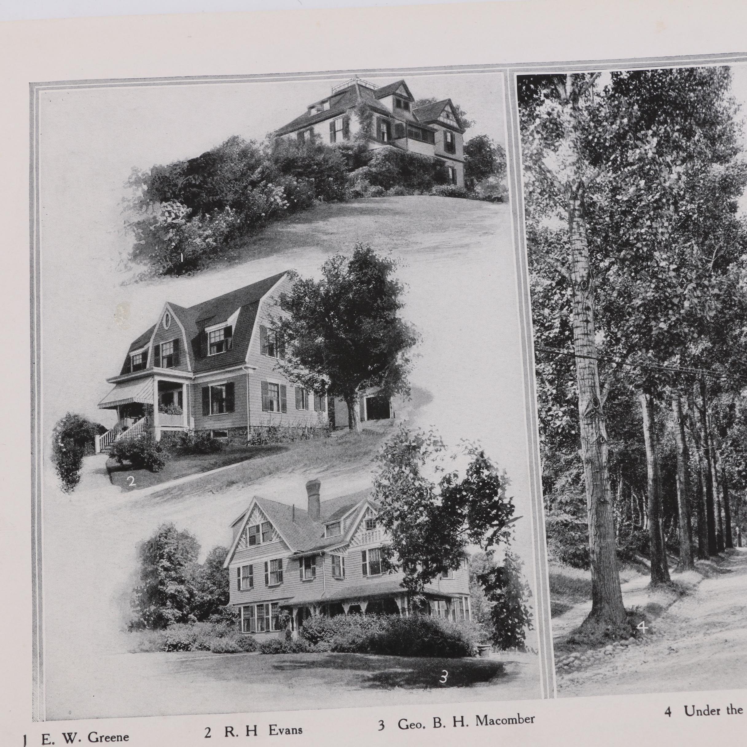 1889 "King's Handbook of Newton Massachusetts" and 1913 "Some Newtonville Homes"