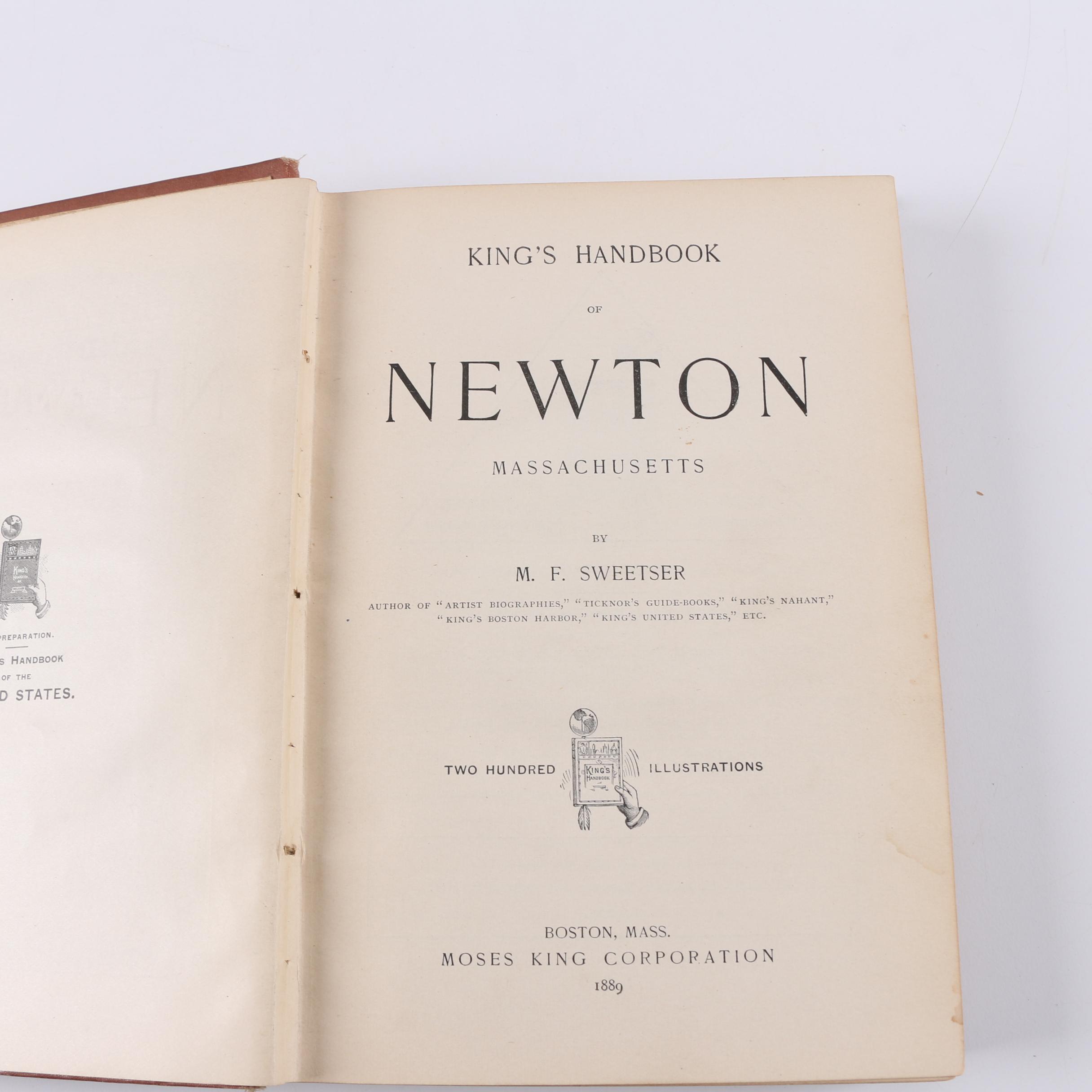 1889 "King's Handbook of Newton Massachusetts" and 1913 "Some Newtonville Homes"