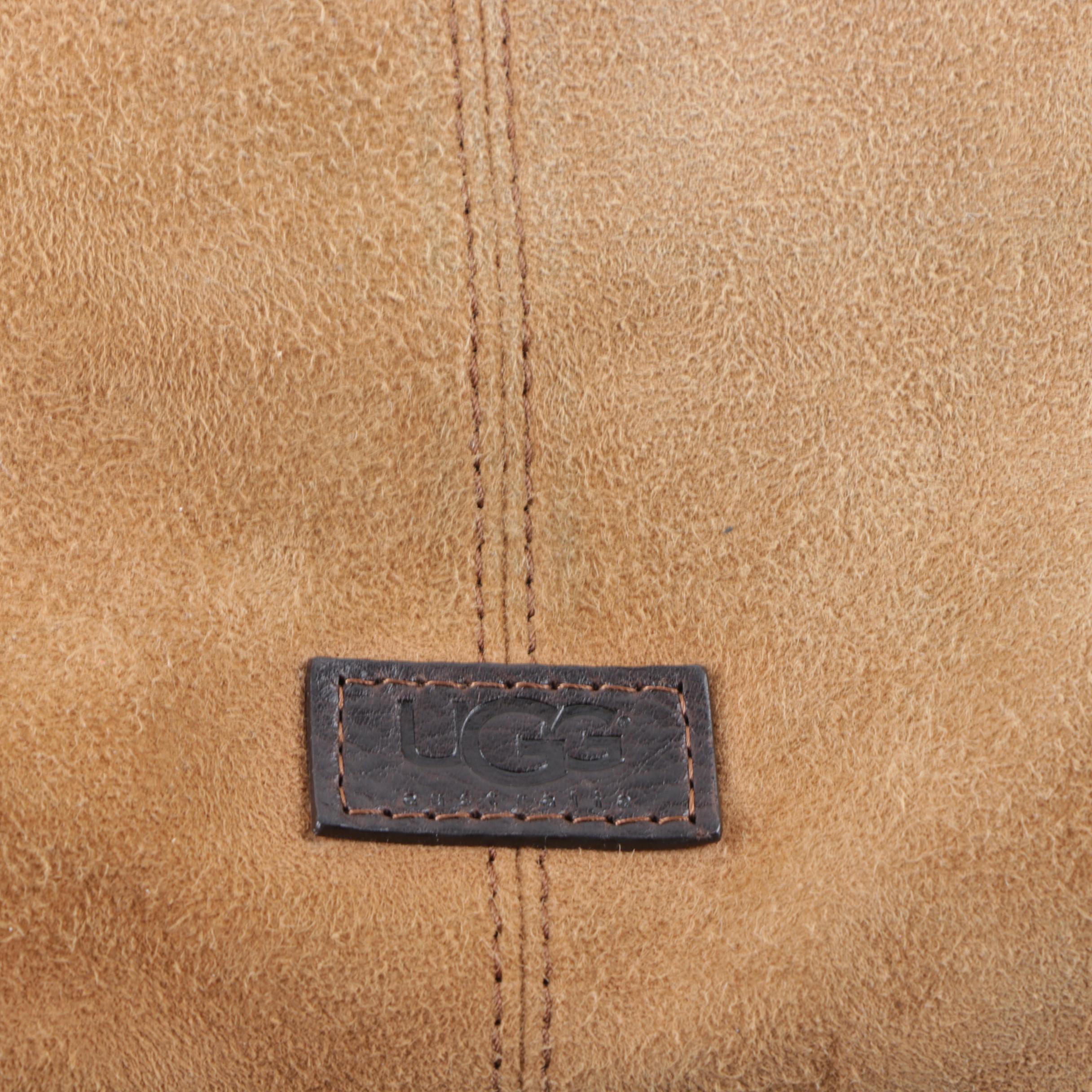 UGG Australia Suede and Shearling Sheepskin Handbag