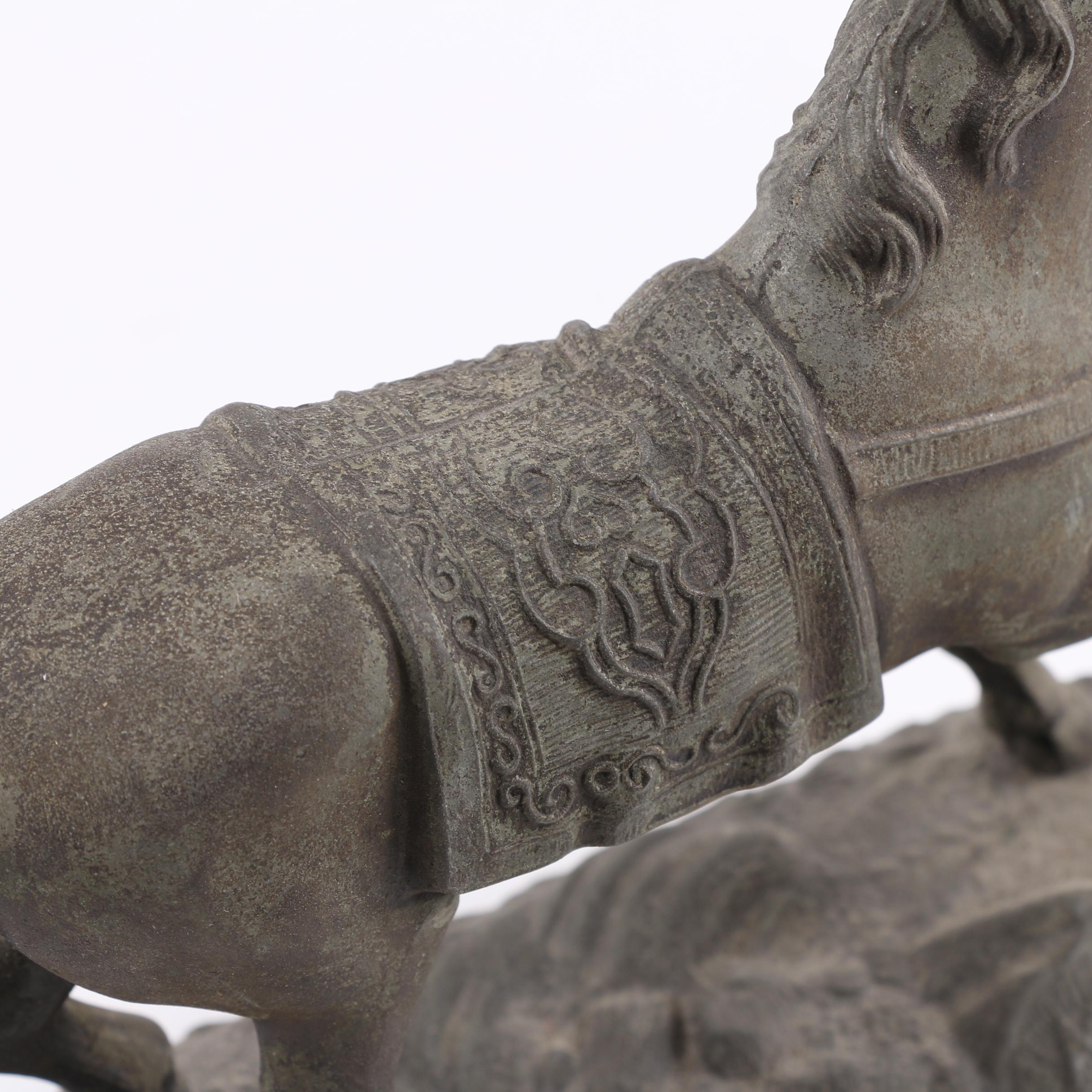 Vintage Molded Metal Horse Figurine