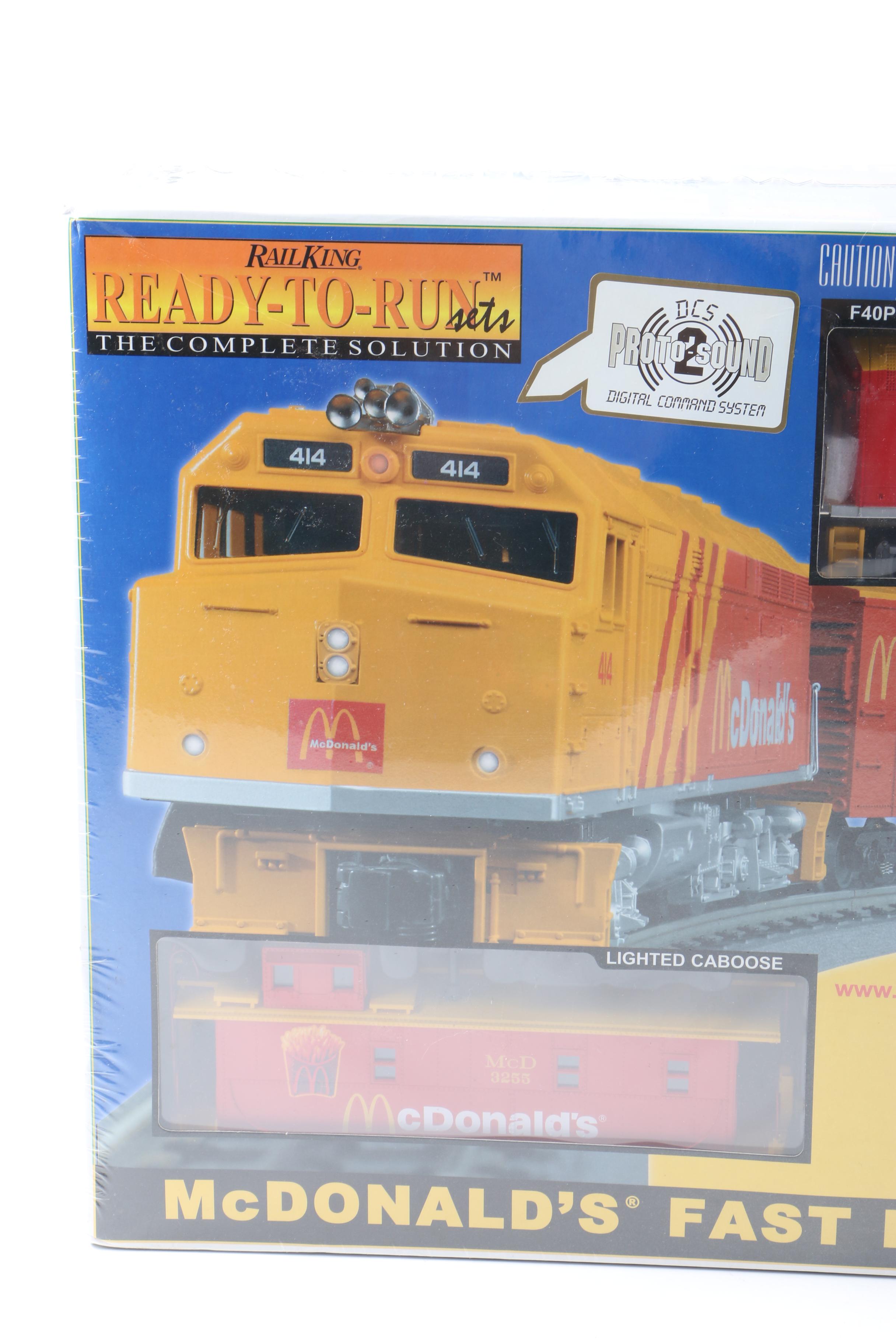 2000 MTH Rail King "McDonald's Fast Freight Express" Train Set