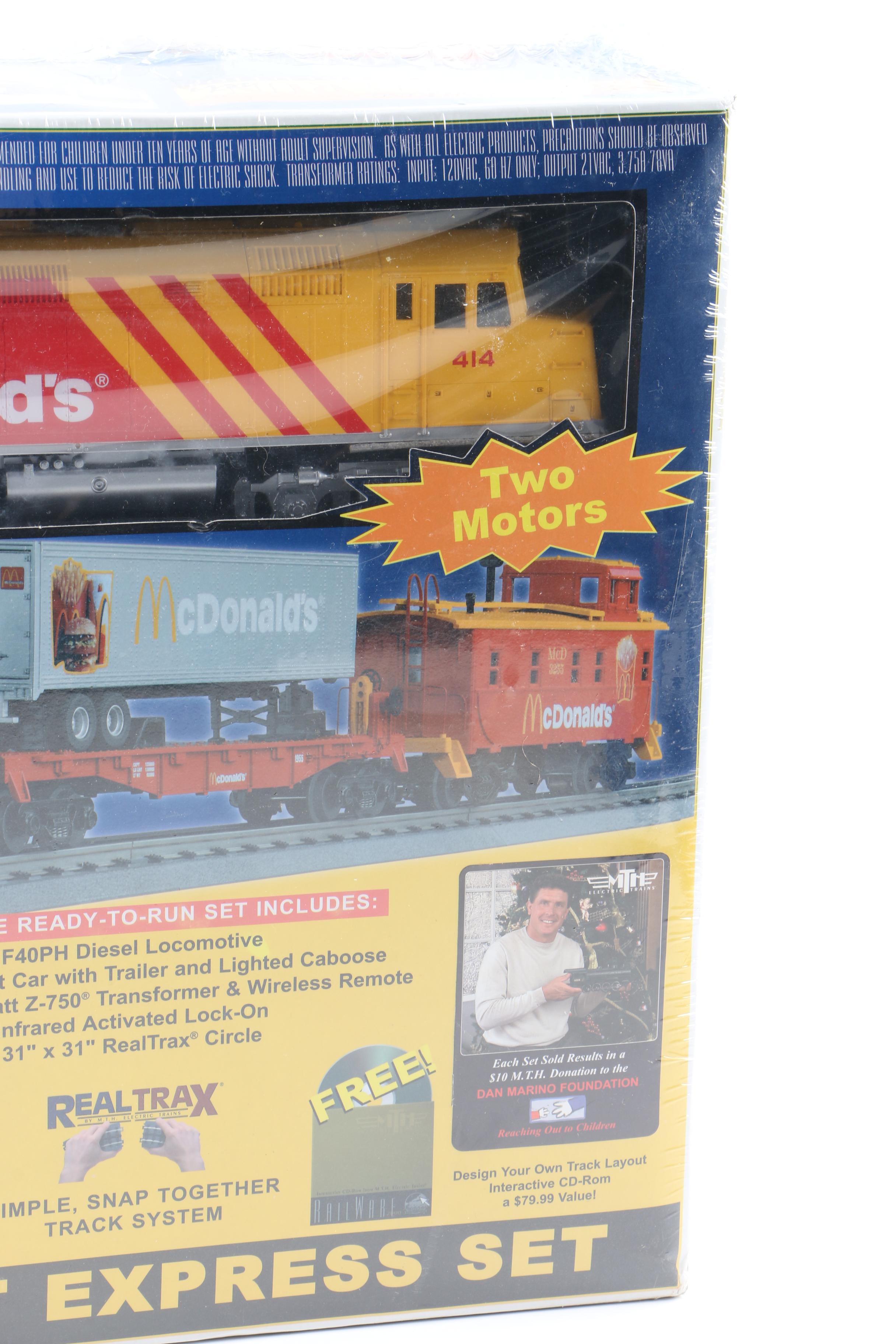2000 MTH Rail King "McDonald's Fast Freight Express" Train Set