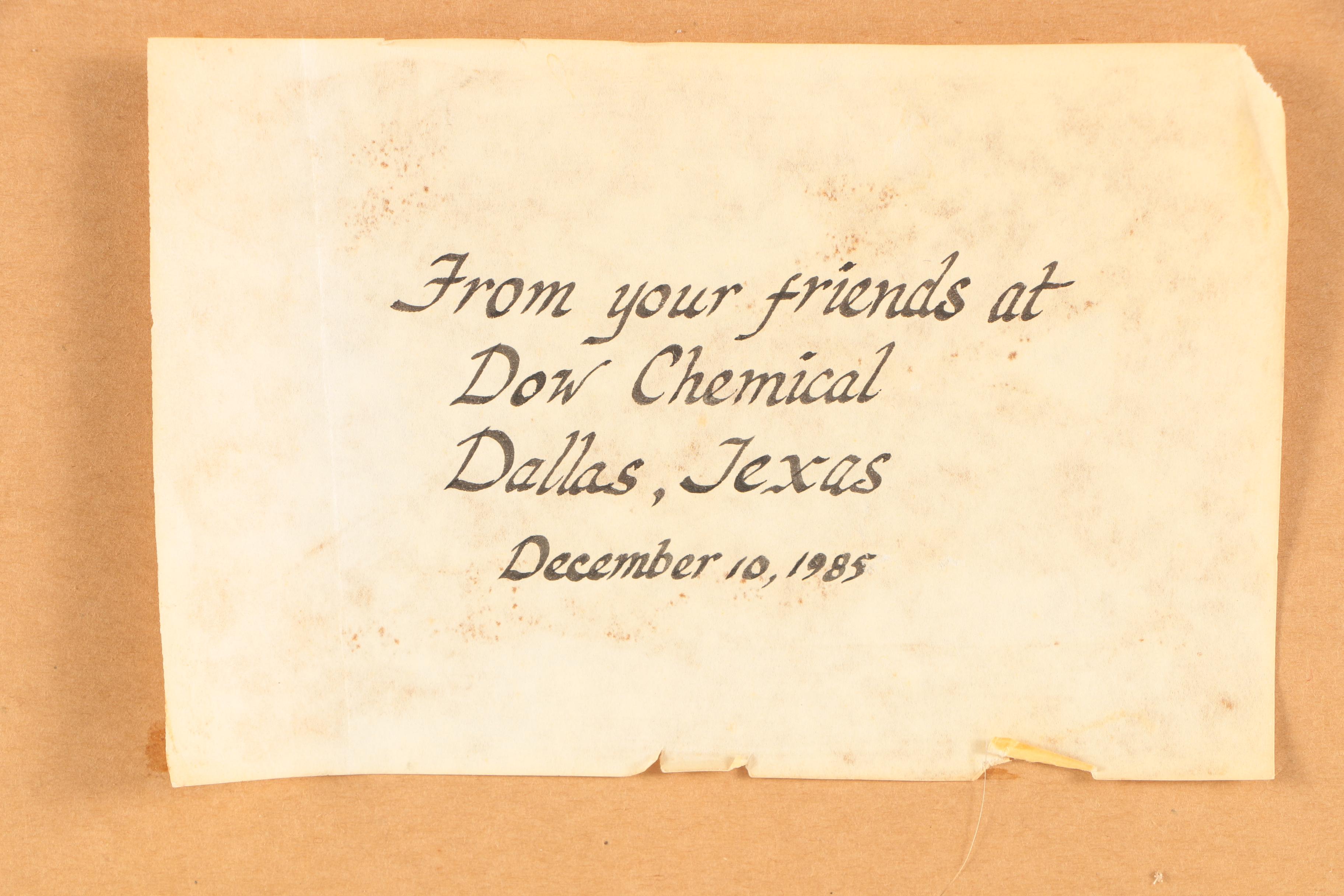 Limited Edition Etched Resin After Al Kennedy "Dallas"